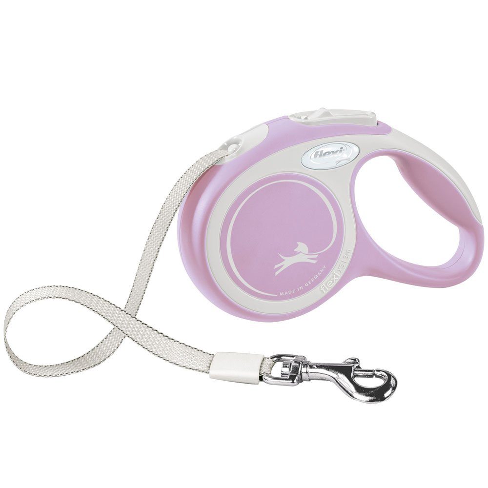Flexileine FLEXI Rollleine New COMFORT Gurt - 3m, bis 12kg Farbe: rosa