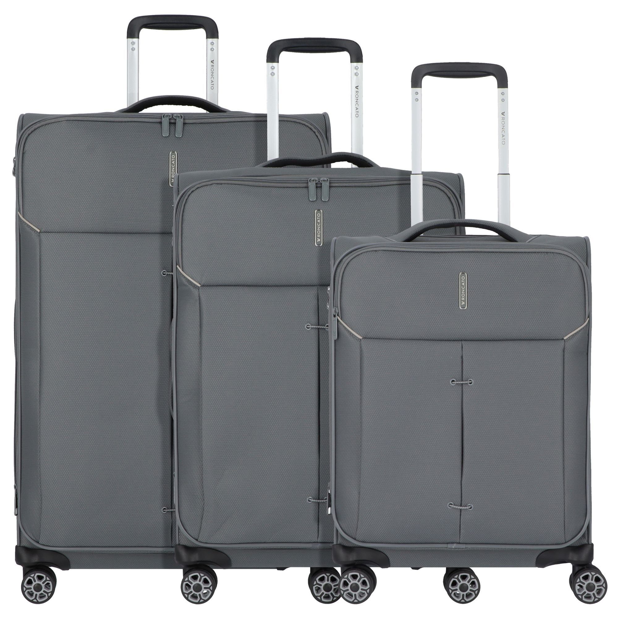 RONCATO Trolleyset Ironik 2.0, Nylon antracite 4 Rollen, tlg), 3 (3-teilig