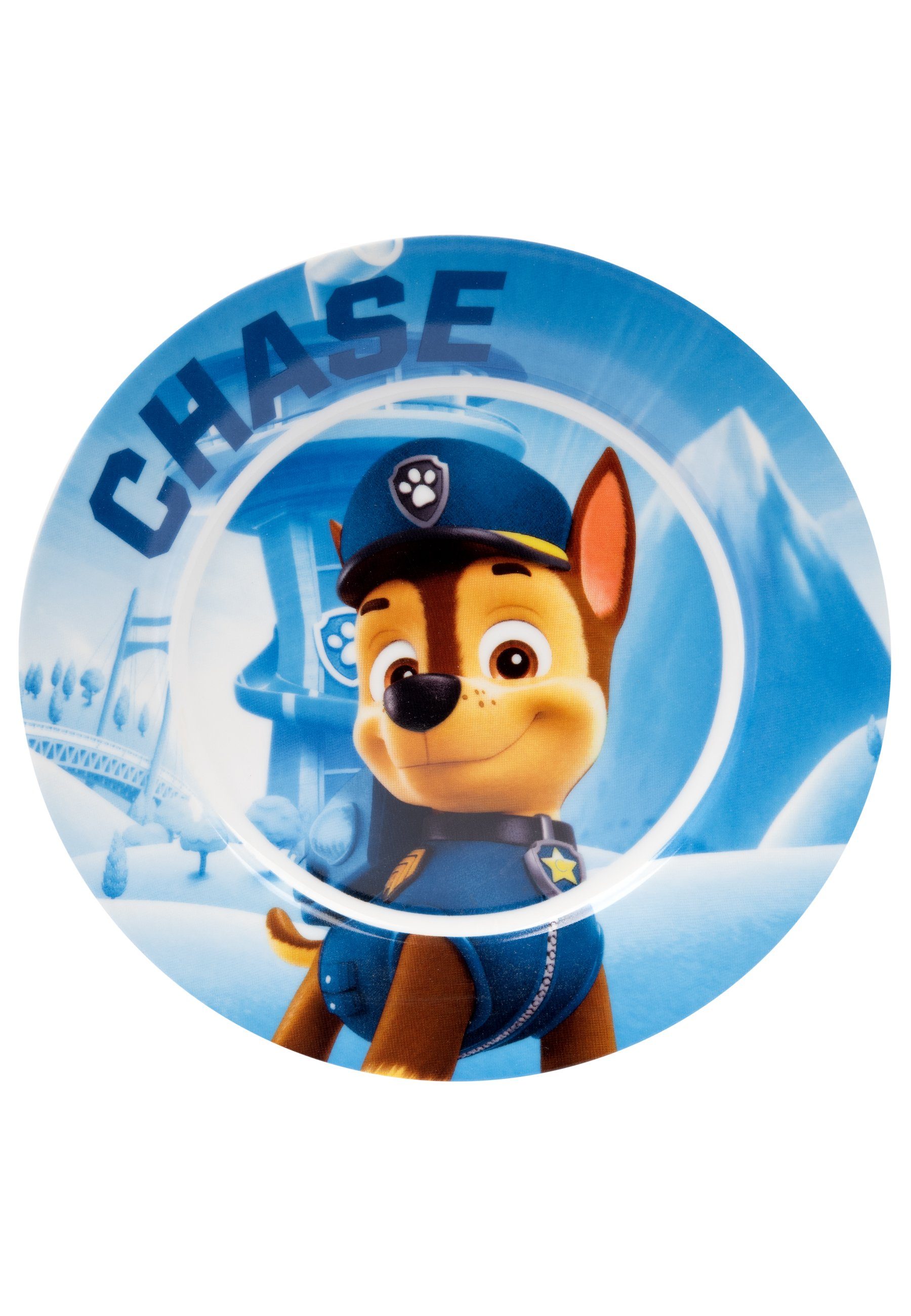 United Labels® Frühstücks-Geschirrset Paw Patrol Set Porzellan Kinder Geschirr Frühstücksset - 3-tlg, für