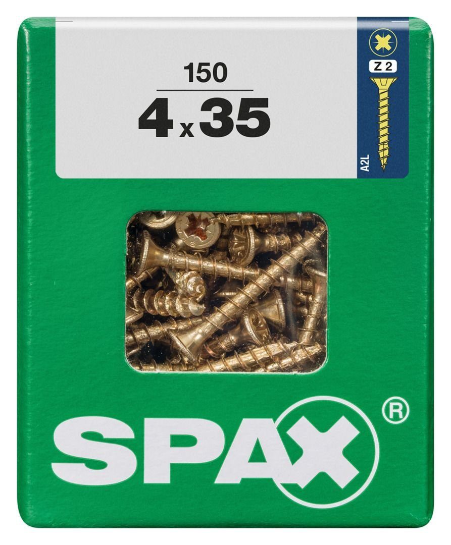 2 Universalschrauben mm Holzbauschraube x PZ 150 Spax SPAX - 35 4.0