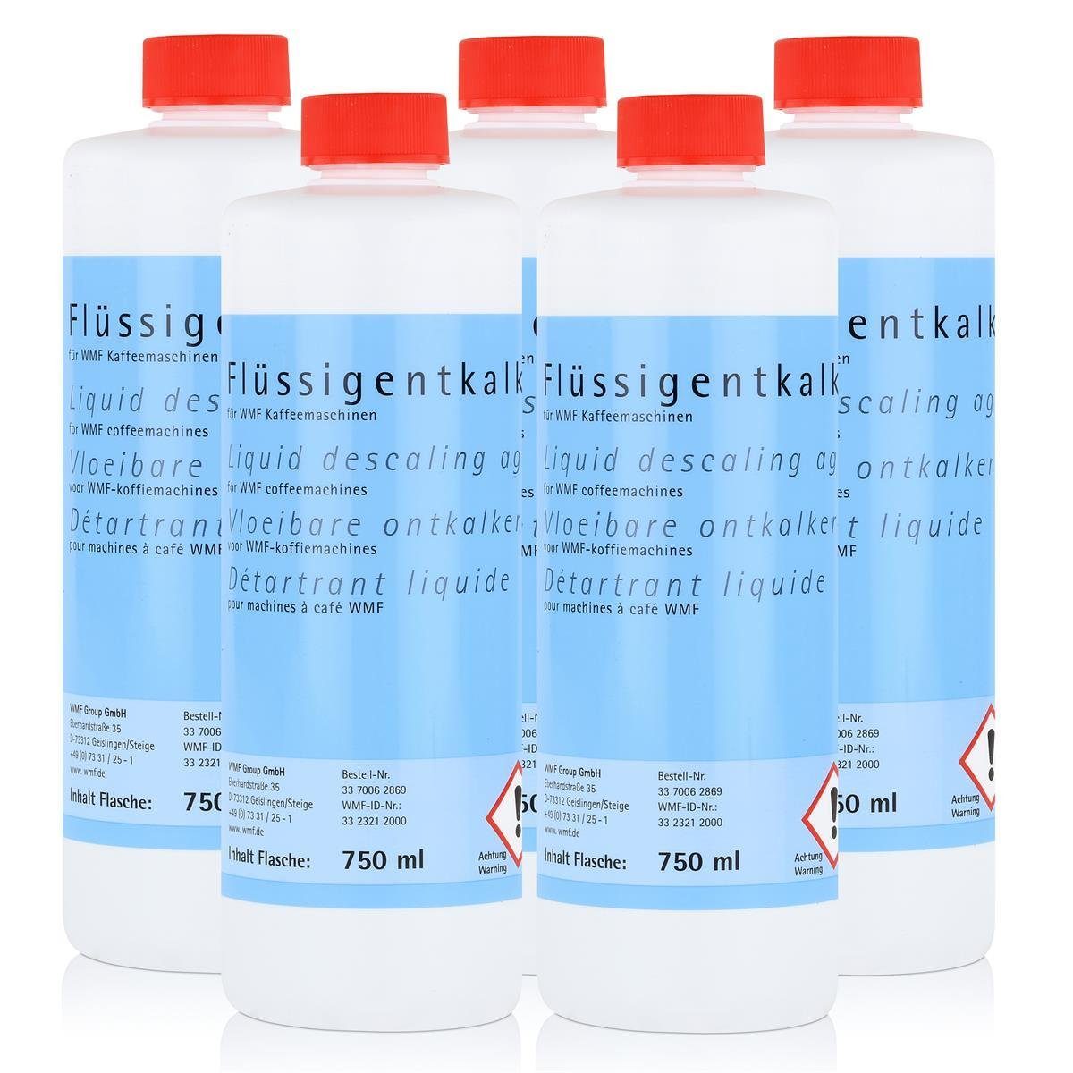 WMF Flüssigentkalker 750ml für WMF Kaffeemaschinen (5er Pack) Entkalker