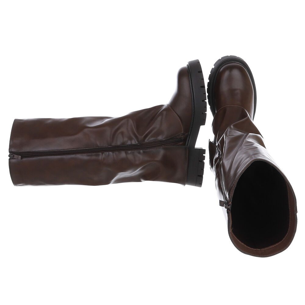 Ital-Design Stylische Damenstiefel mit Reißverschluss und günstig online kaufen