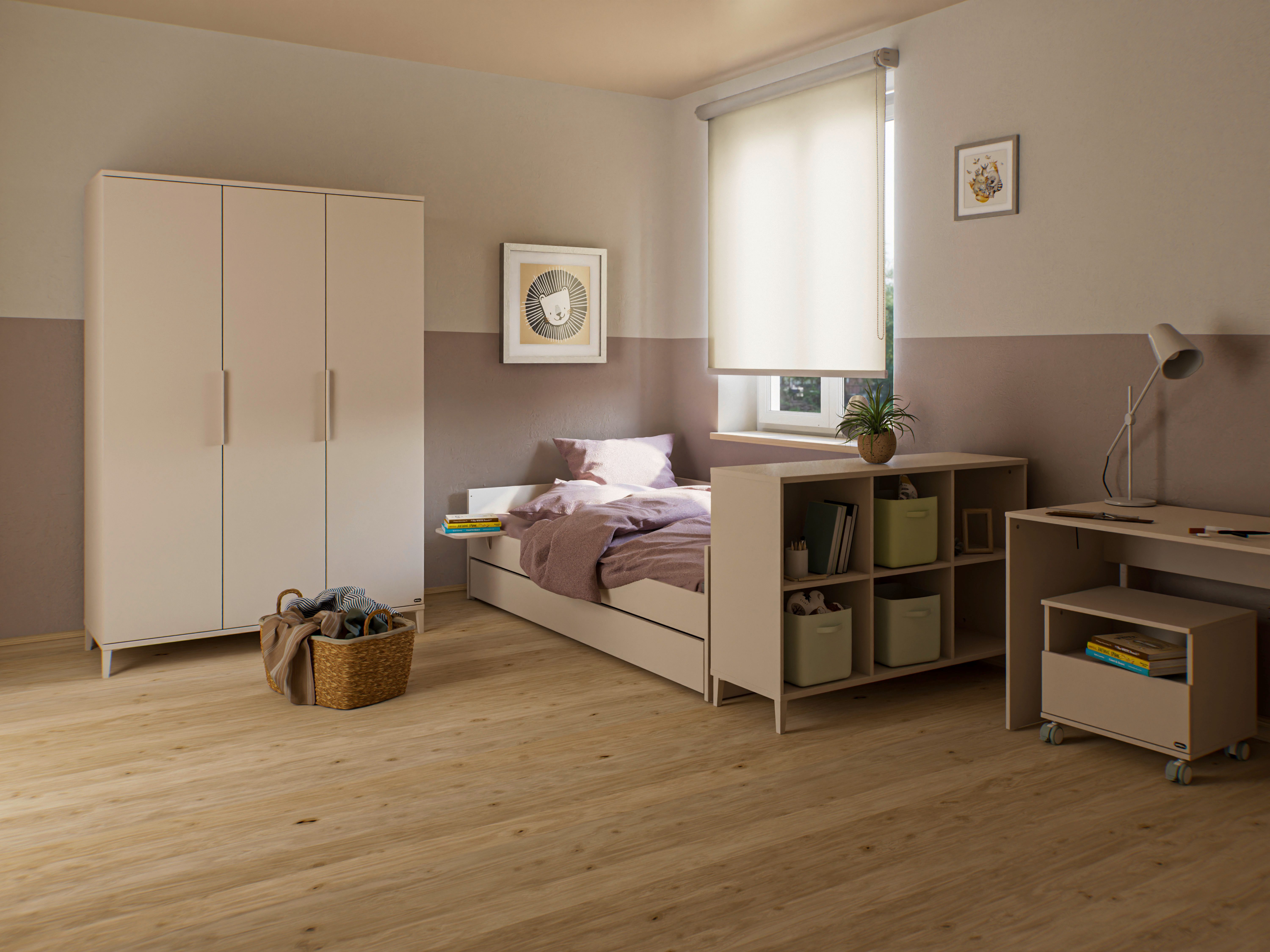 YUNY by PAIDI Schreibtisch SISTER LOU in Beige, Breite 100 cm, kratzfest un günstig online kaufen