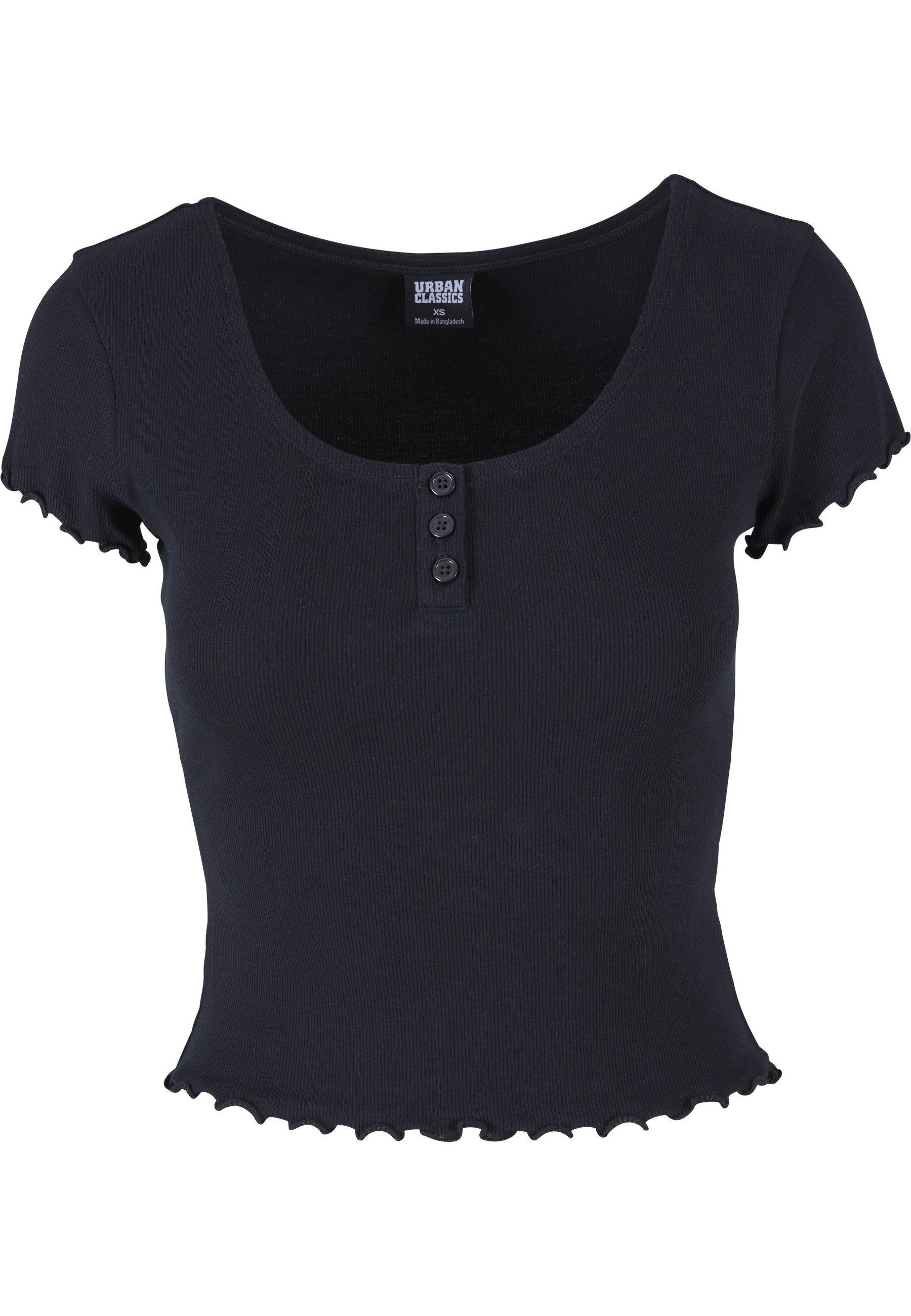 T-Shirt Urban Classics Damen Ladies Rib Babylock Tee