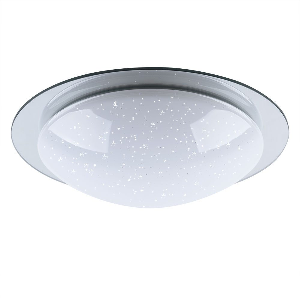 JUST LIGHT LED Deckenleuchte, LED-Leuchtmittel fest verbaut, Warmweiß, Neutralweiß, Tageslichtweiß, Deckenlampe Sternenhimmel Tageslichtlampe Decke
