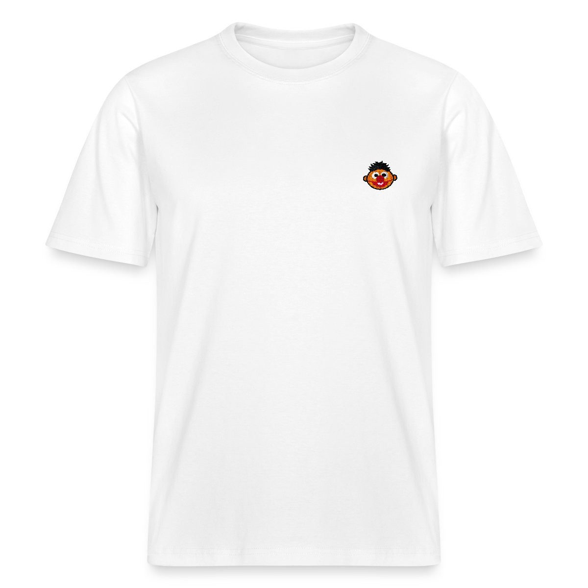 Spreadshirt T-Shirt Sesamstraße Ernie Als Stickmotiv Relaxed Fit Unisex T-Shirt (1-tlg)