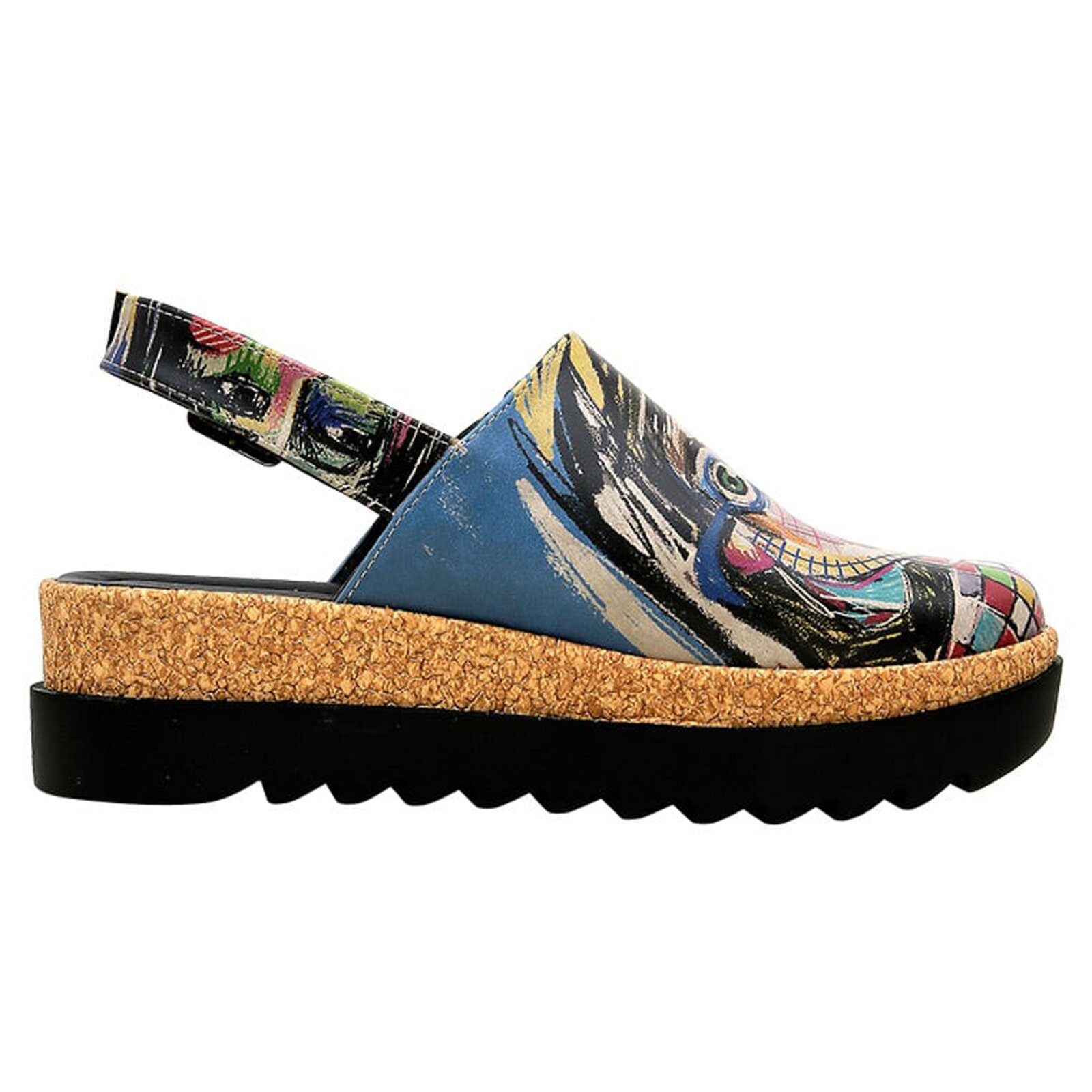 DOGO Akita Live And Save Damen Sandalen Clog Handgefertigt