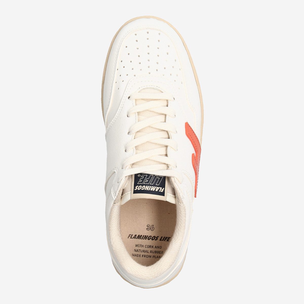 Flamingos Life Flamingos' Life RETRO 90’s WHITE ORANGE BICOLOR, Sneaker, Weiß, Herren Sneaker
