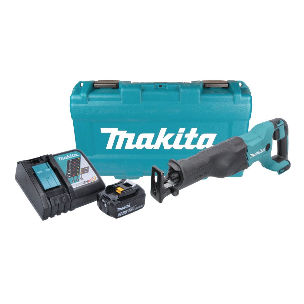 Thumbnail - Makita Reciprosäge DJR 186 RF1K Akku Reciprosäge Säbelsäge 18 V + 1x Akku 3,0 Ah + Ladeg