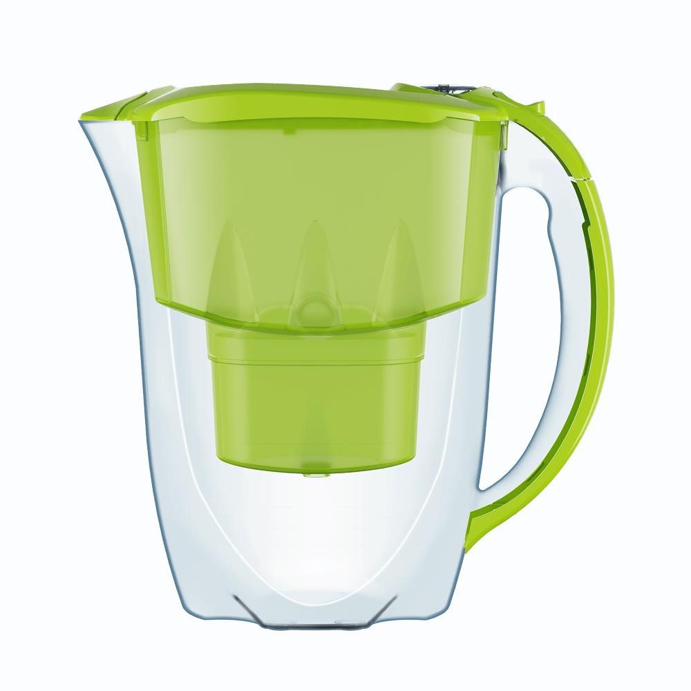 Aquintos Wasseraufbereitung Wasserfilter Tischwasserfilter AQUAPHOR AMETHYST 2,8 L Trinkwasserfilter mit MAXPHO, Zubehör für Farbe: Grün, Mit MAXPHOR+ Wasserfilter-Kartusche