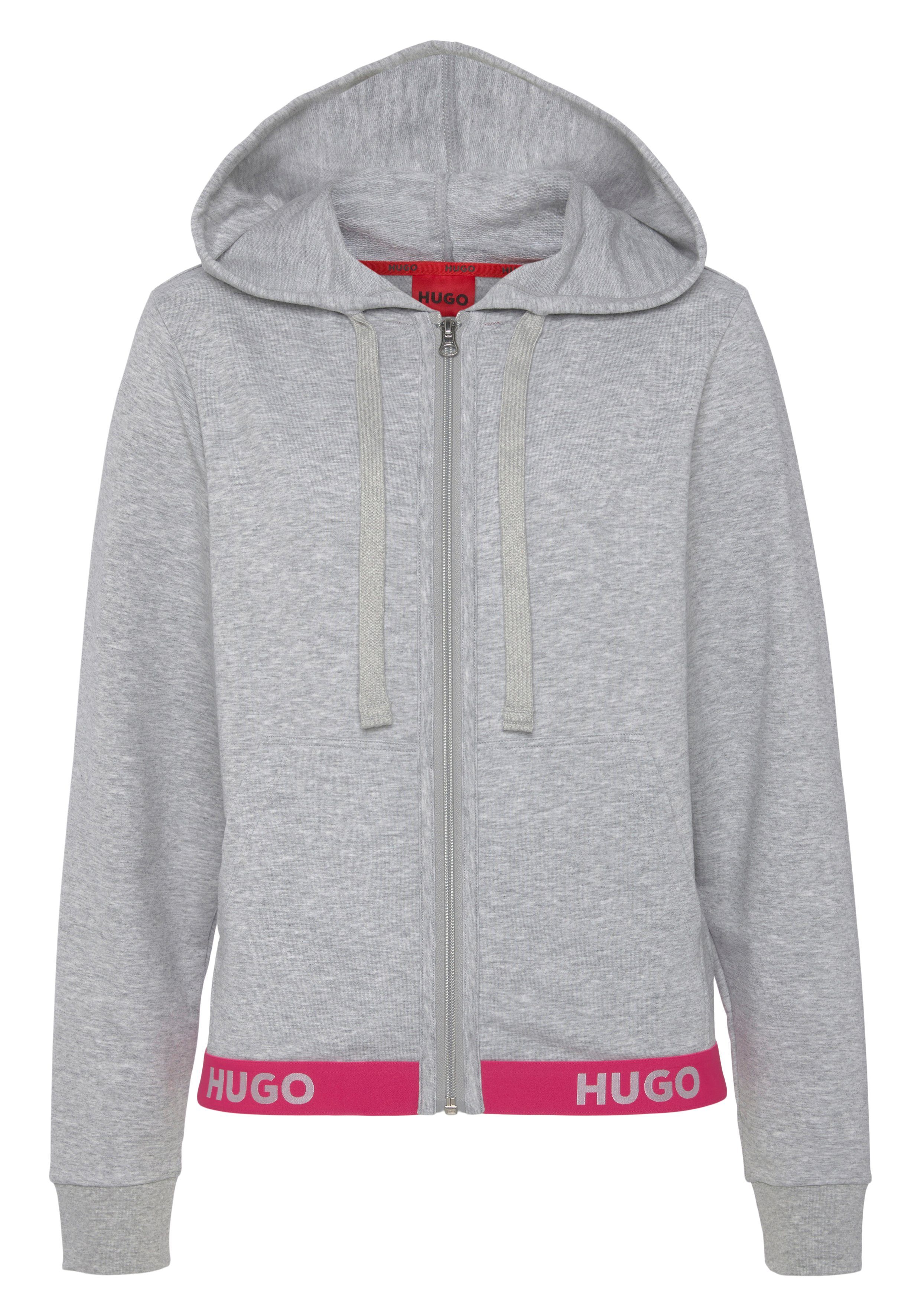 Kordel mit SPORTY Grey Sweatjacke HUGO Medium LOGO_JACKET