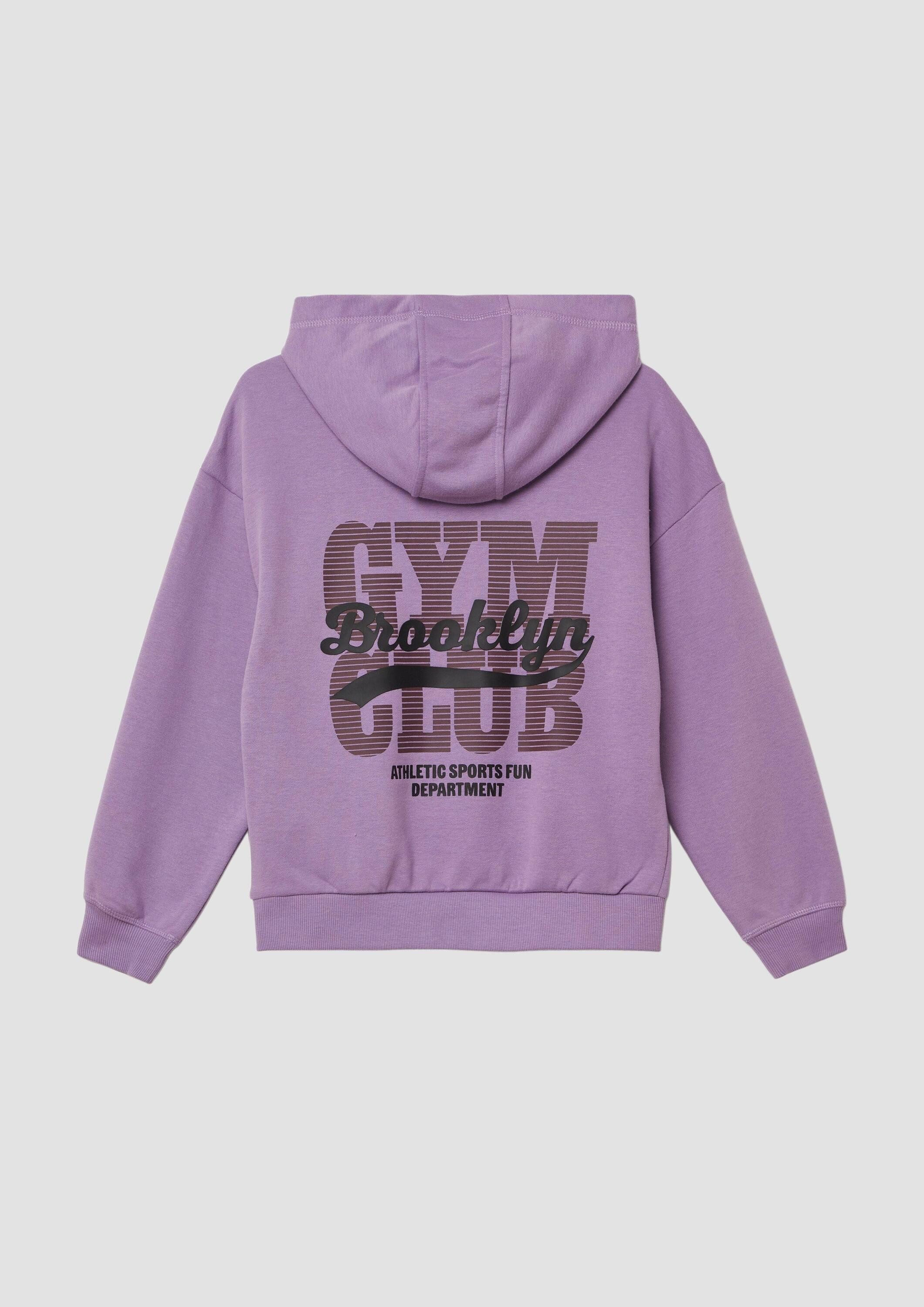 s.Oliver Sweatshirt Sweatshirt Hoodie mit Rückenprint und kuscheliger Innen günstig online kaufen