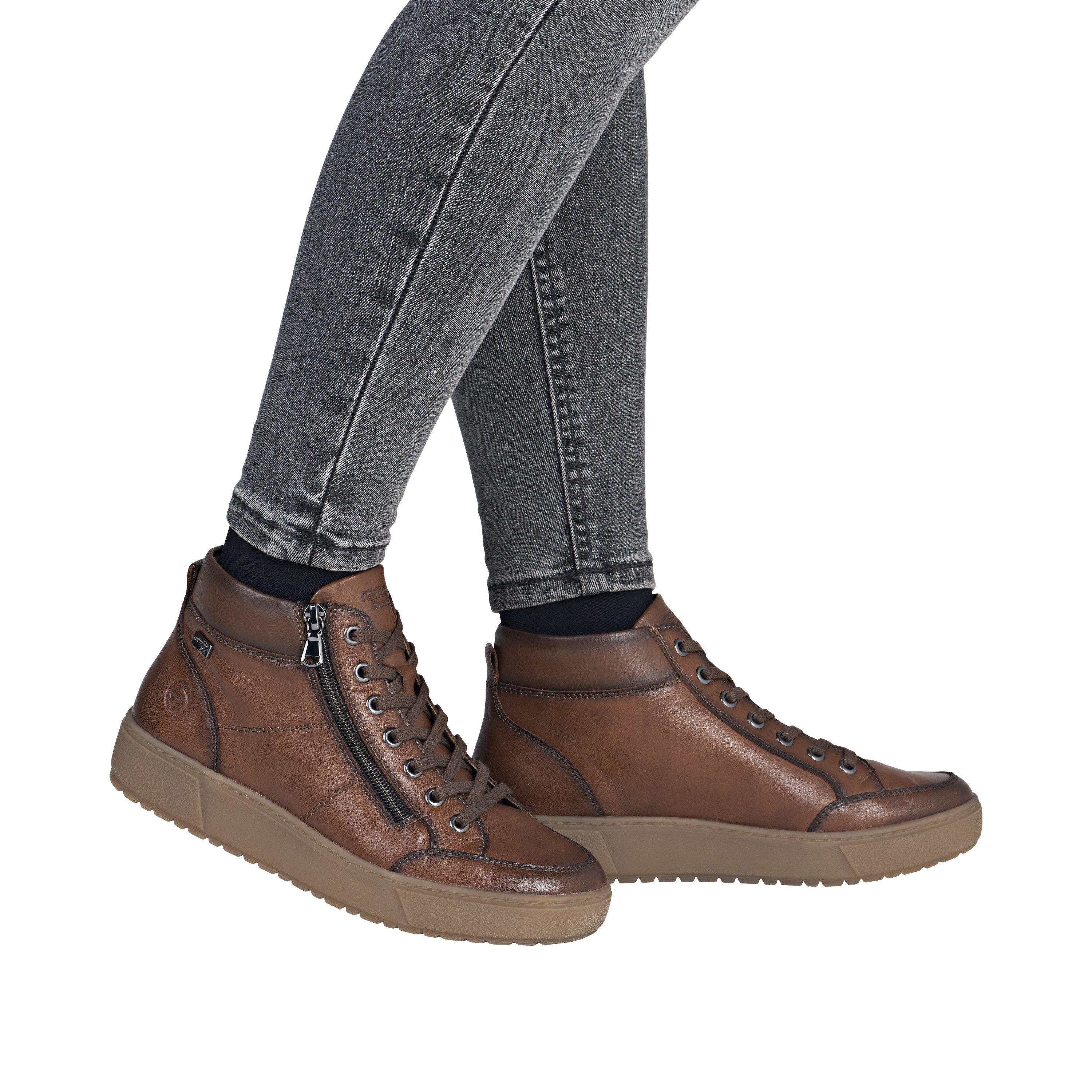 Remonte Plateausneaker Winterstiefelette, Casual Boots mit wasserabweisender TEX-Membran