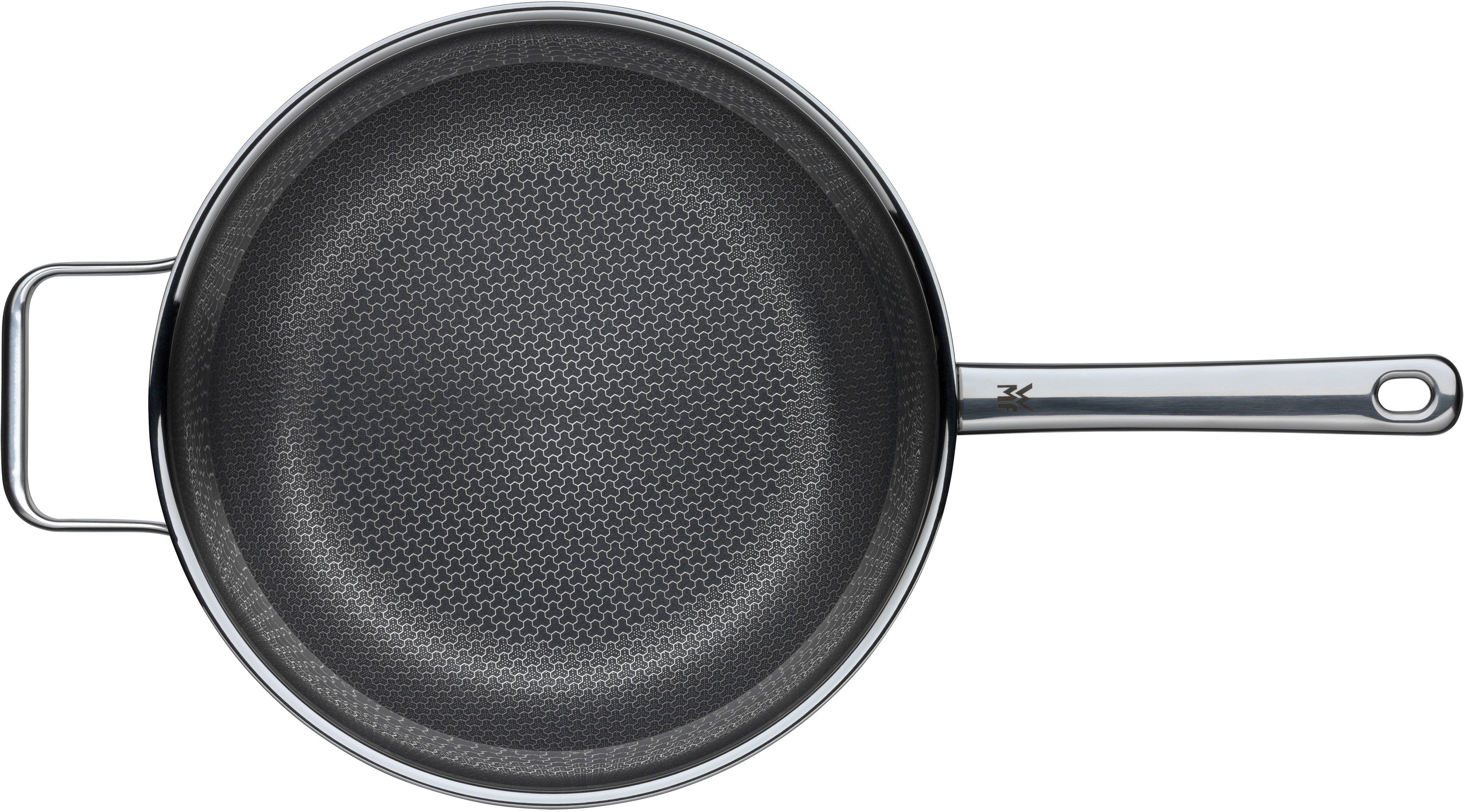 WMF Schmorpfanne Profi Resist, Cromargan®Edelstahl (1-tlg), 28 cm, kratzfest, Antihaftversiegelung, mehrschichtiger Aufbau