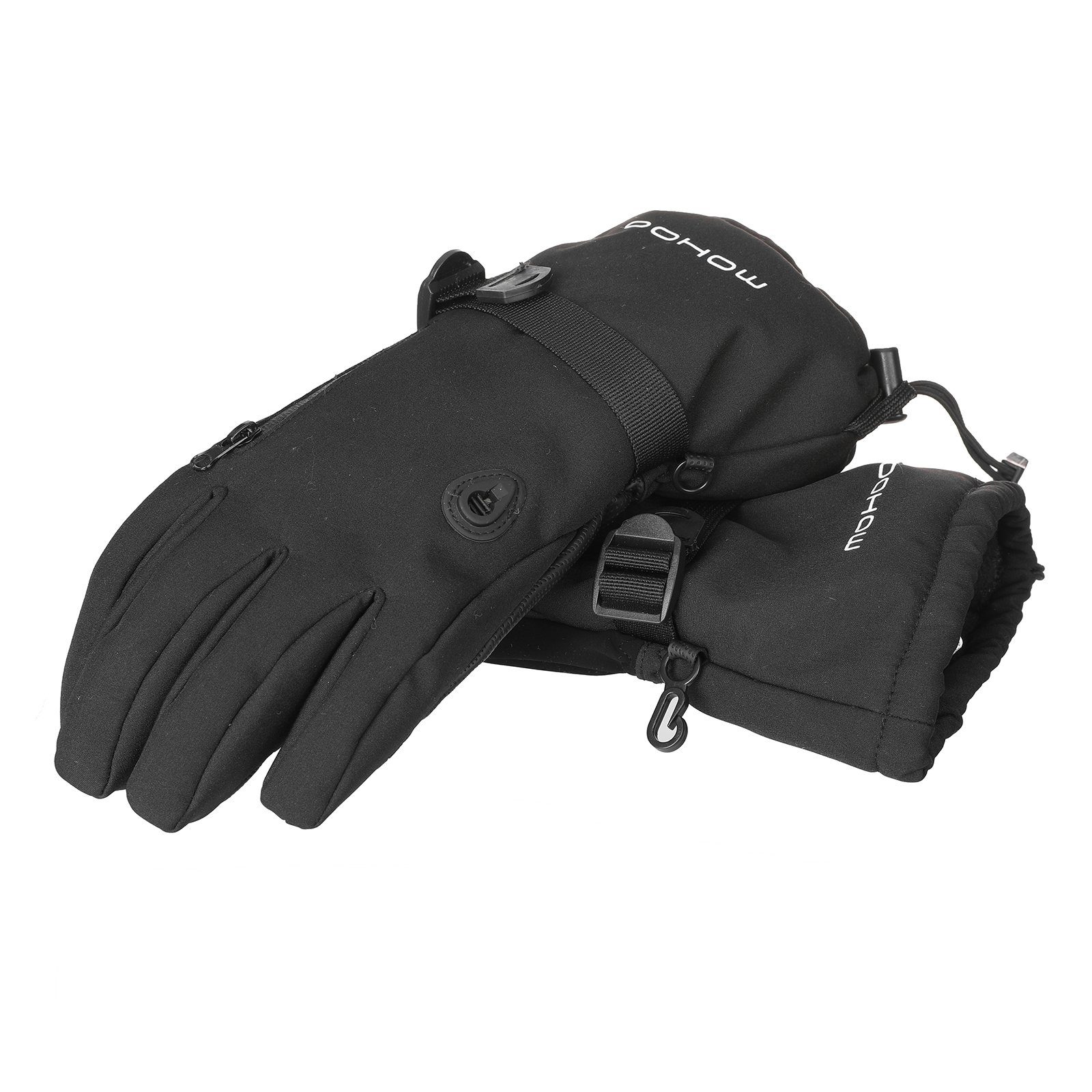 (M) Fahrrad Skihandschuhe Mohoo Handschuhe, Wasserdicht Schwarz Touchscreen, Skihandschuhe Winter