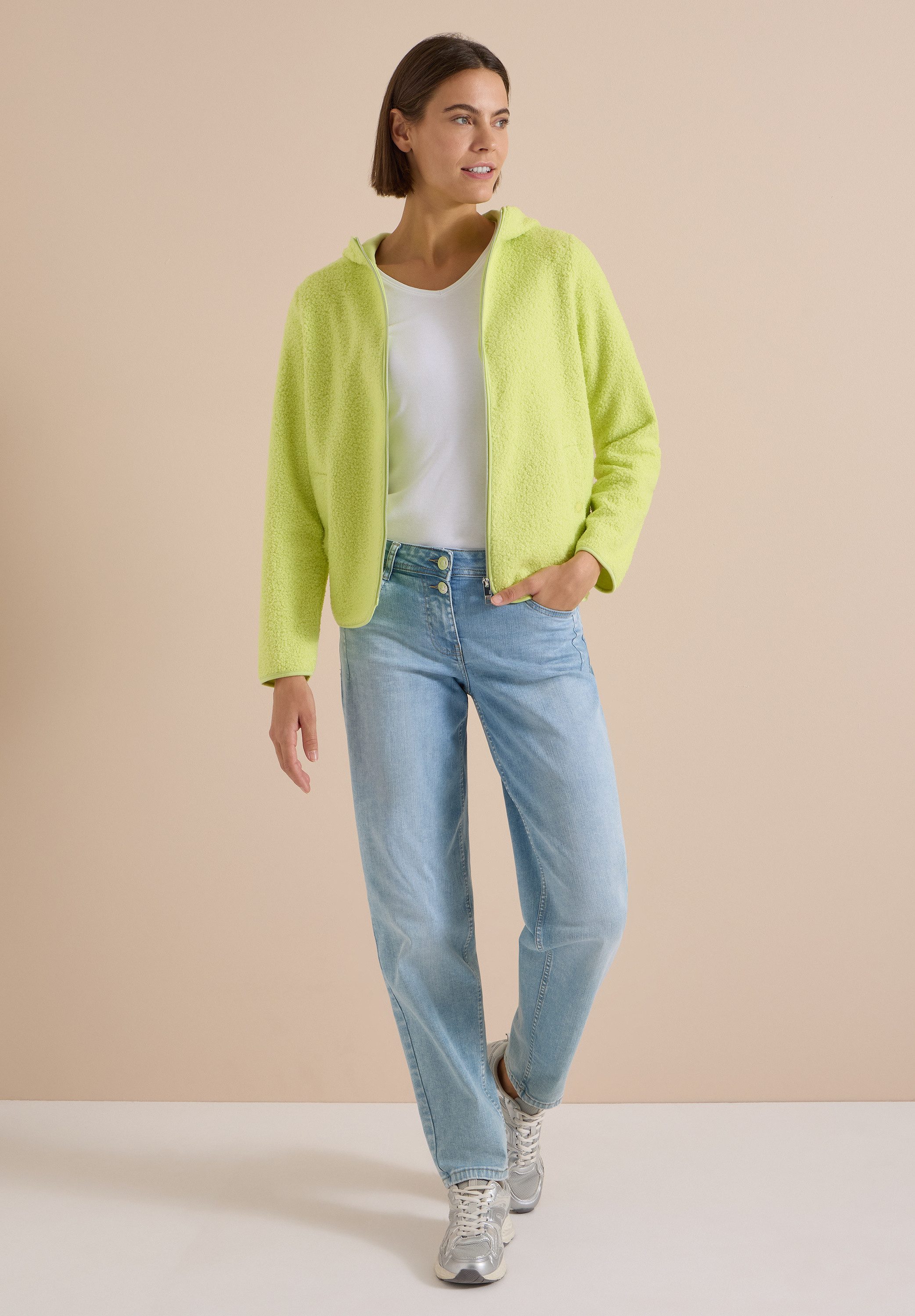 CECIL Cardigan mit Kapuze