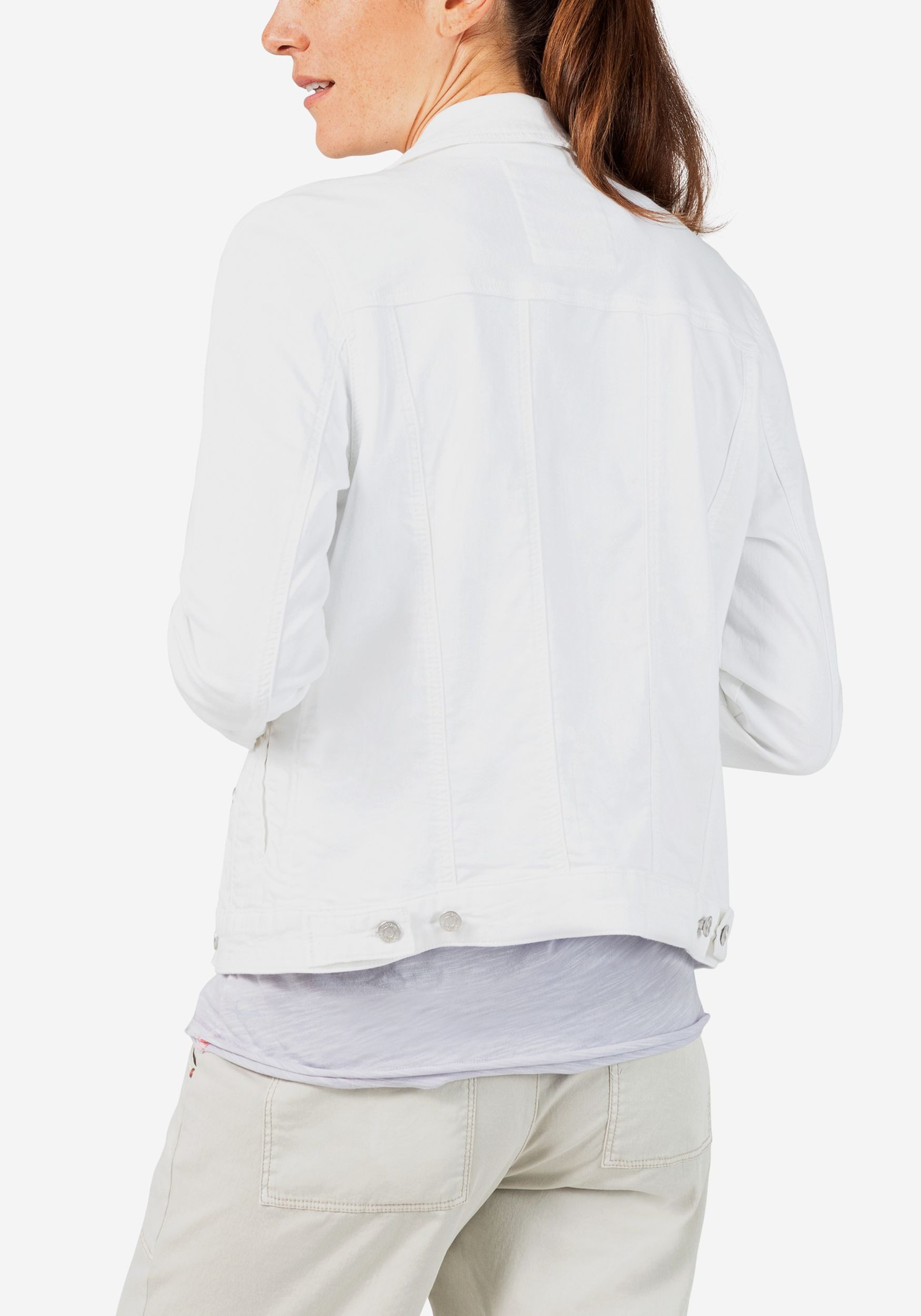 TIMEZONE Jeansjacke Denim mit Knopfleiste und Umlegekragen Denim Jacket