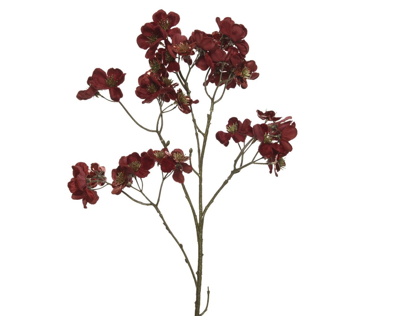 Everlands Weihnachtsfigur Everlands Weihnachtsdeko Blume 26 x 10 x 78 cm rot