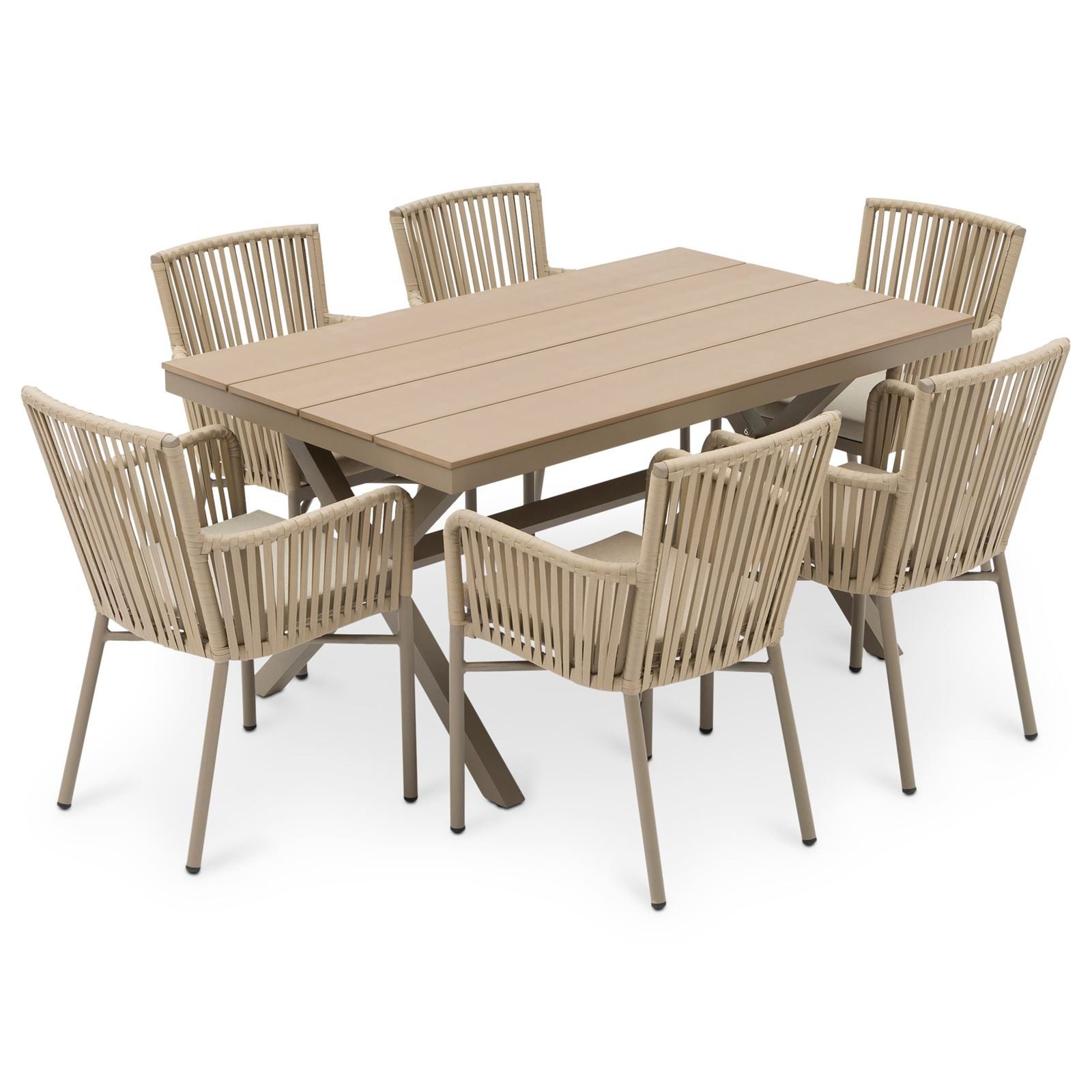 IDIMEX Garten-Essgruppe AFUERA, Gartenmöbel Set, 6 günstig online kaufen