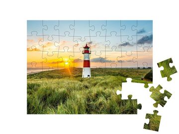 puzzleYOU Puzzle Leuchtturm in List auf der Insel Sylt, 48 Puzzleteile, puzzleYOU-Kollektionen Sylt, Natur, Nordsee, 500 Teile, 2000 Teile