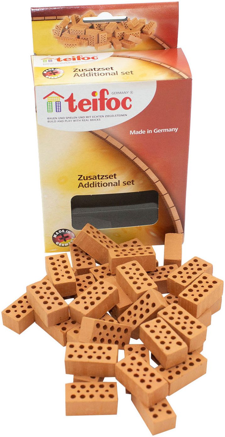 Eitech Teifoc Ziegelstein rot Steinbaukasten, (32 St)