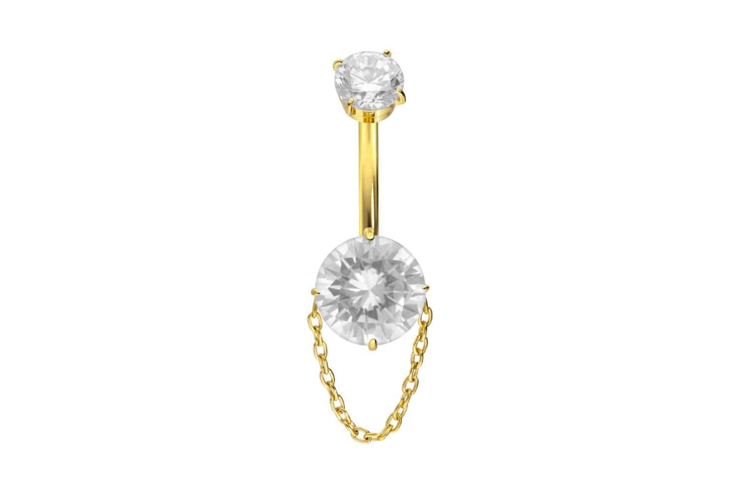 PIERCINGLINE Bauchnabelpiercing Titan Bananabell mit Innengewinde günstig online kaufen