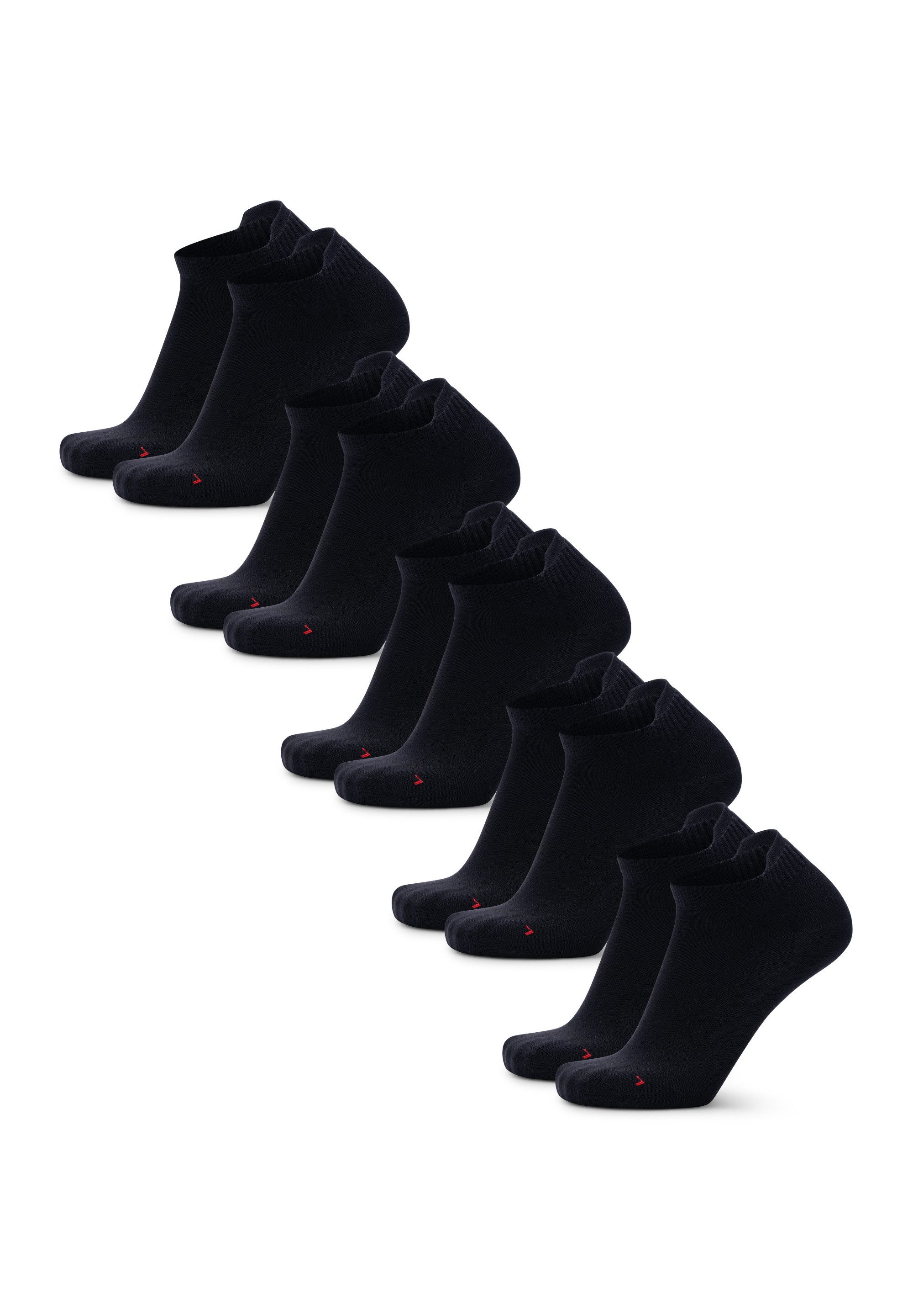 DANISH ENDURANCE Basicsocken No Show Running (5-Paar) No Show Laufsocken, atmungsaktiv & leicht, Anti-Reibung