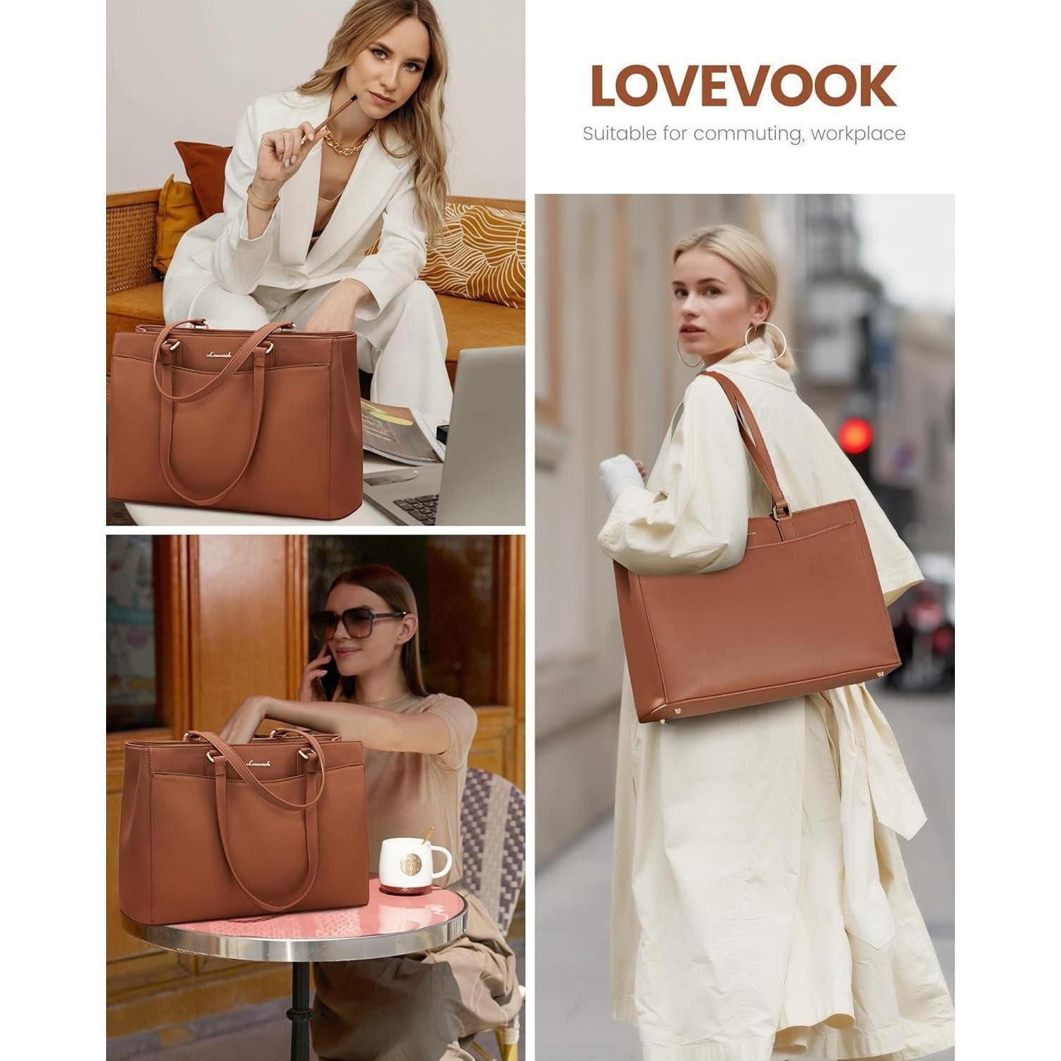 LuxusKollektion Laptoptasche Laptoptasche Damen Aktentasche Schultertasche günstig online kaufen