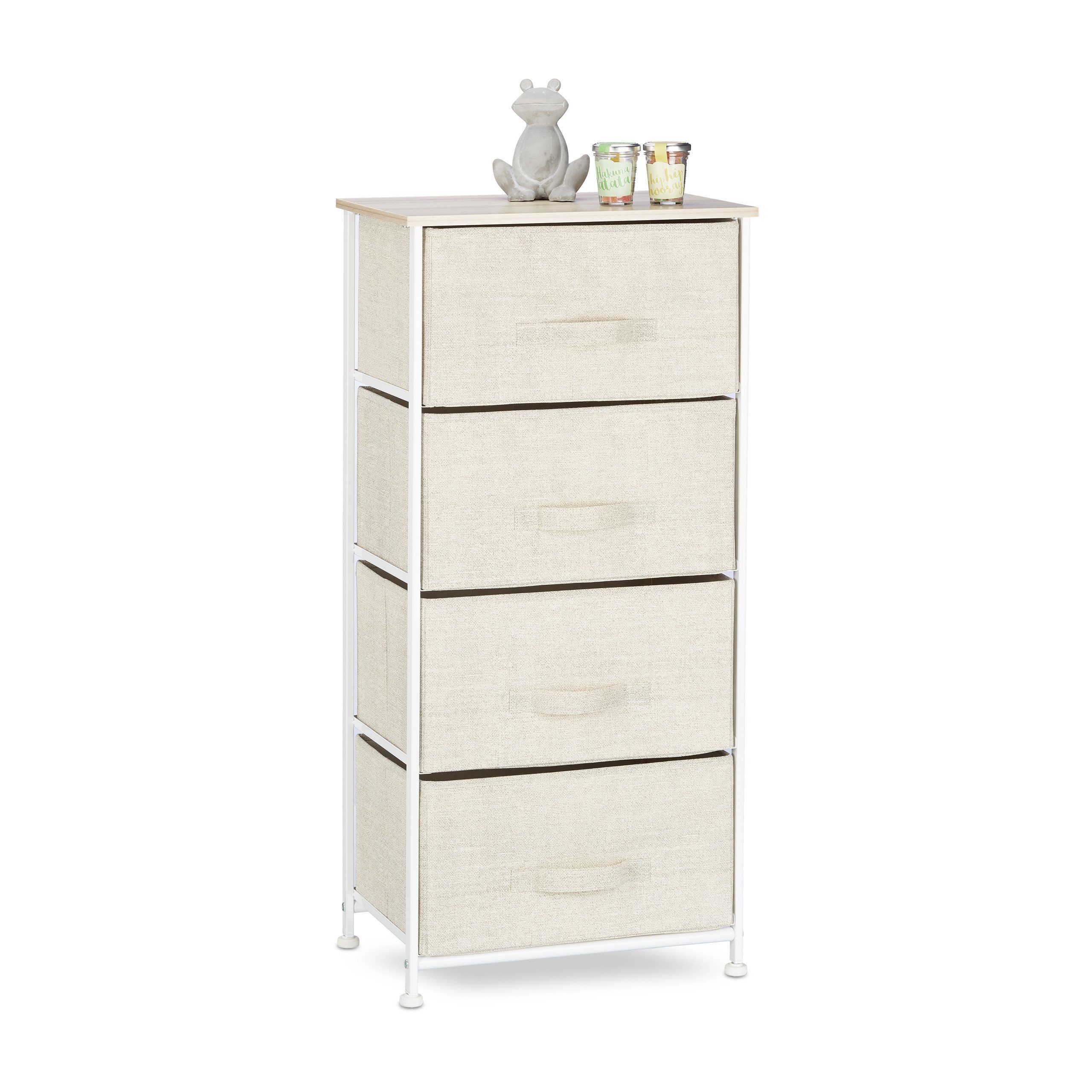 relaxdays Standregal Regalsystem verschiedene Varianten beige, B