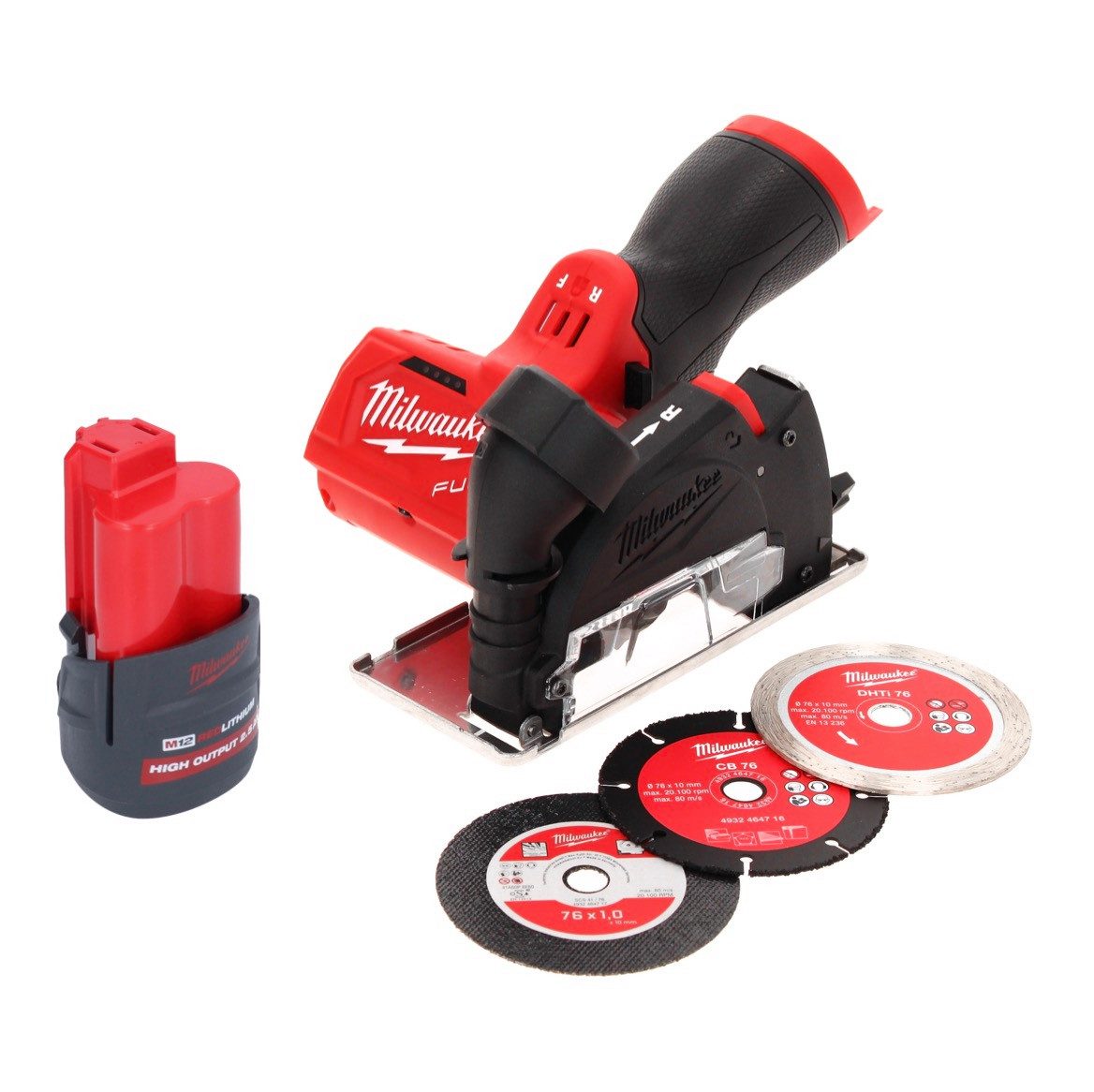Thumbnail - Milwaukee Trennschleifer M12 FCOT-251 Multimaterialschneider 12 V 76 mm Brushless + 1x Akku 2
