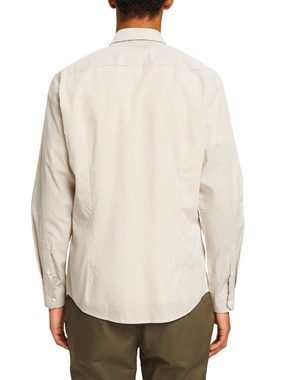 Esprit Collection Businesshemd Gemustertes, nachhaltiges Baumwollhemd