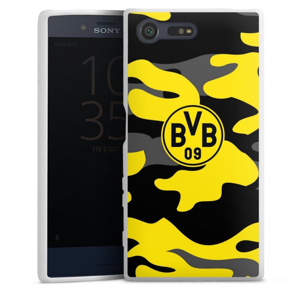 DeinDesign Handyhülle BVB Borussia Dortmund Fanartikel BVB Camo, Sony Xperia X Compact Silikon Hülle Bumper Case Handy Schutzhülle