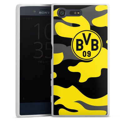 DeinDesign Handyhülle BVB Borussia Dortmund Fanartikel BVB Camo, Sony Xperia X Compact Silikon Hülle Bumper Case Handy Schutzhülle