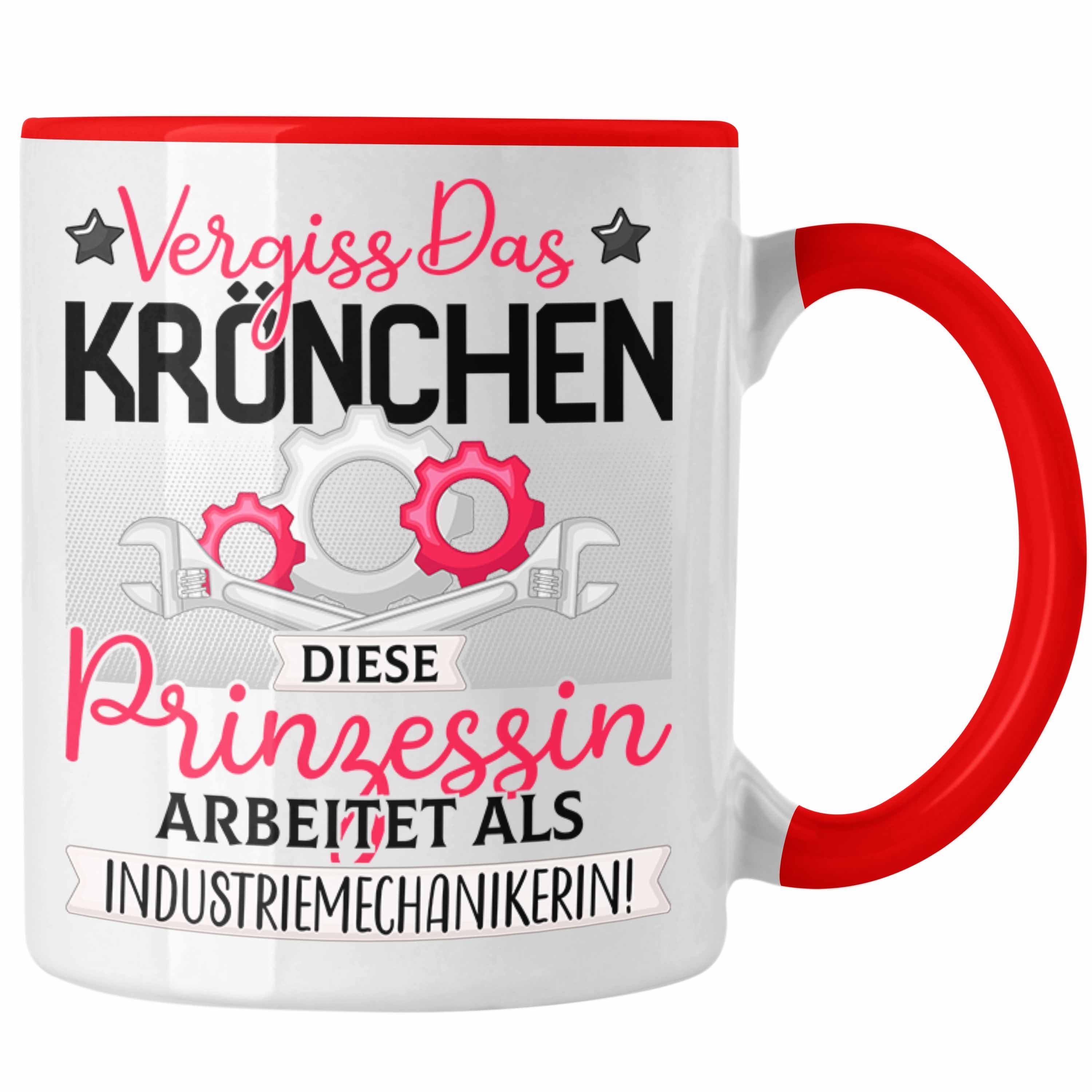 Trendation Tasse Industriemechanikerin Frauen Geschenk Tasse Spruch Vergiss Das Kröchen Rot