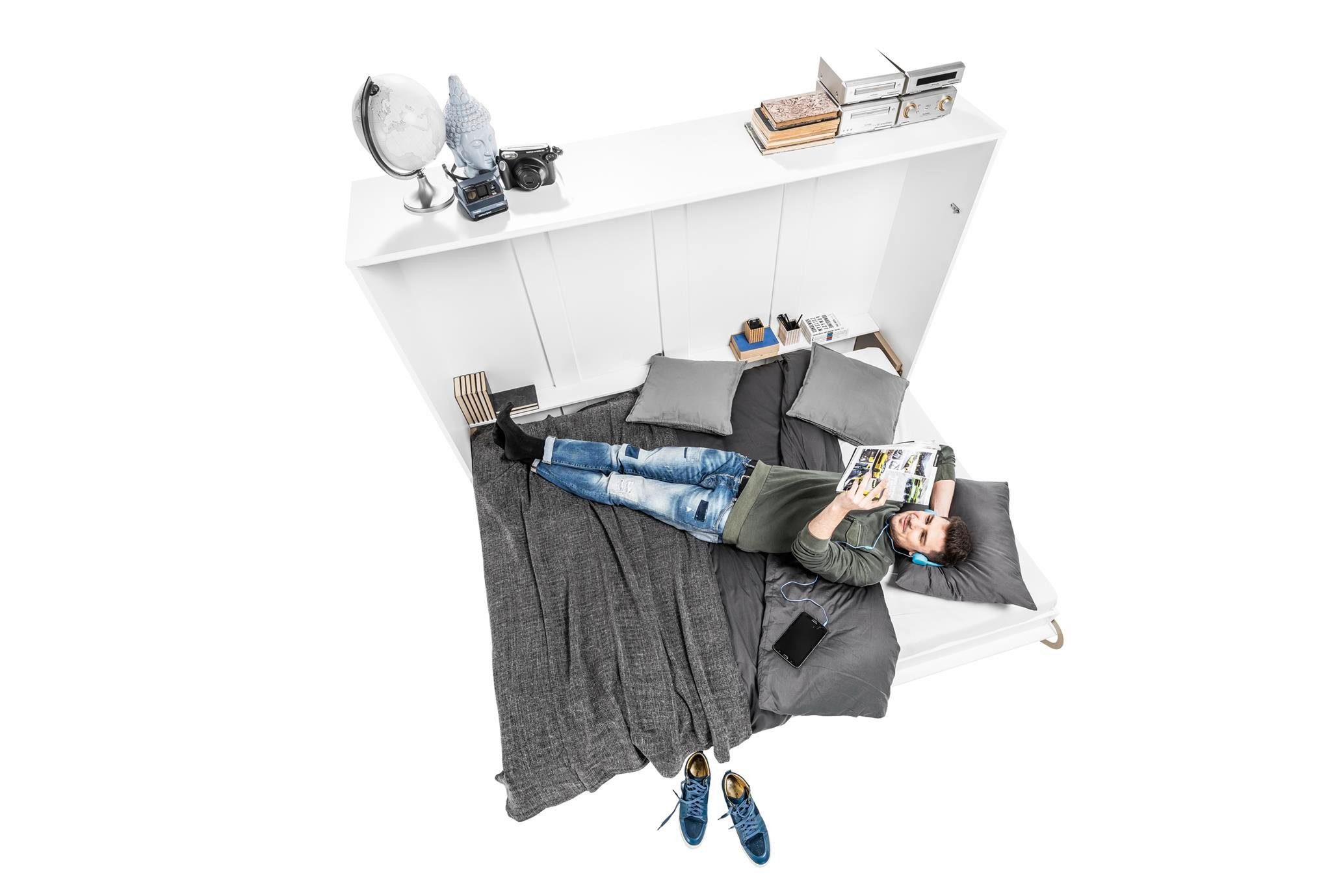 Compleo Schrankbett Vertical Wandklappbett Lenart CONCEPT PRO, funktionale Klappbett – Bild 3 von 5