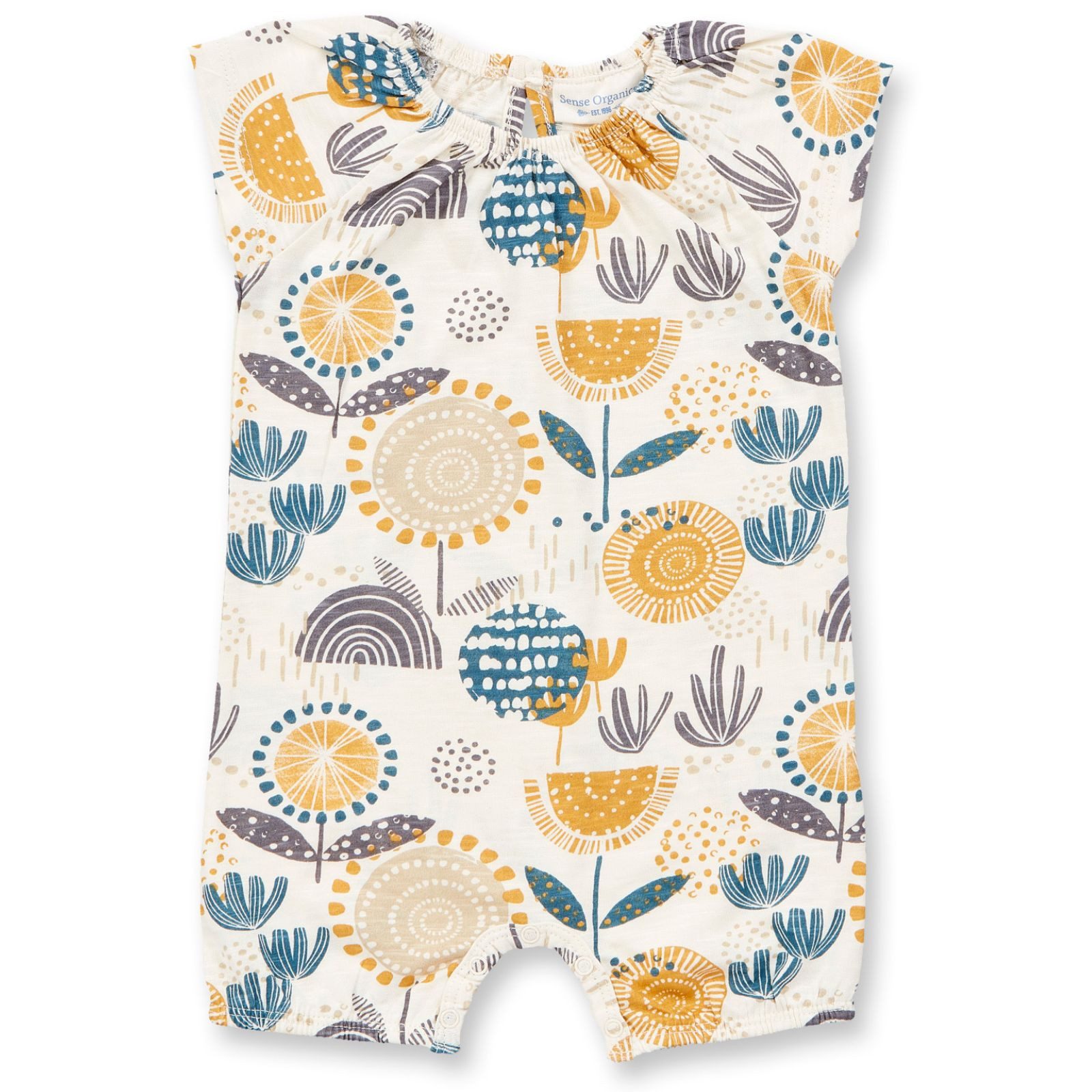Sense Organics Jumpsuit Sense Organics Lua Baby Summer Overall Mixed Flowers Overall