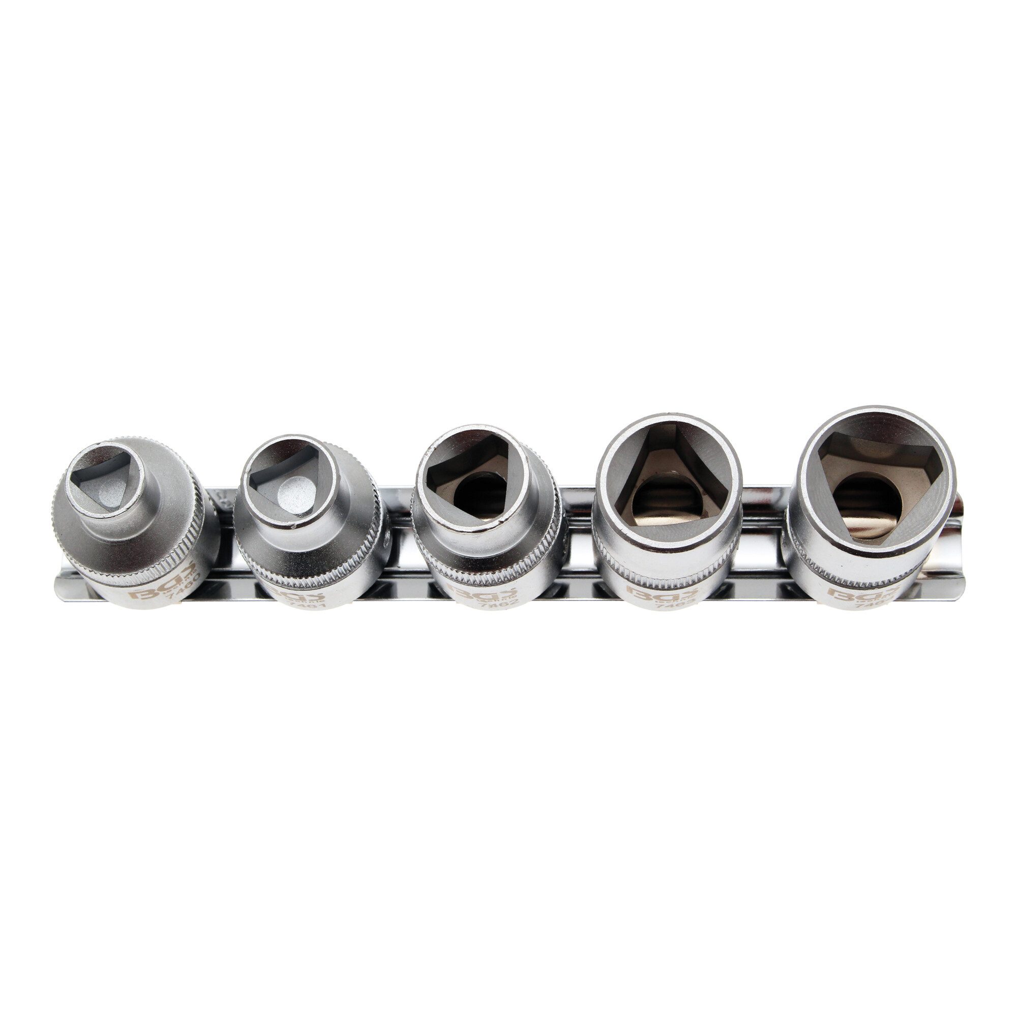 BGS technic Steckschlüssel BGS Dreikant-Einsatz-Satz M5 - M12 (8 - 16,5 mm) 5 teilig