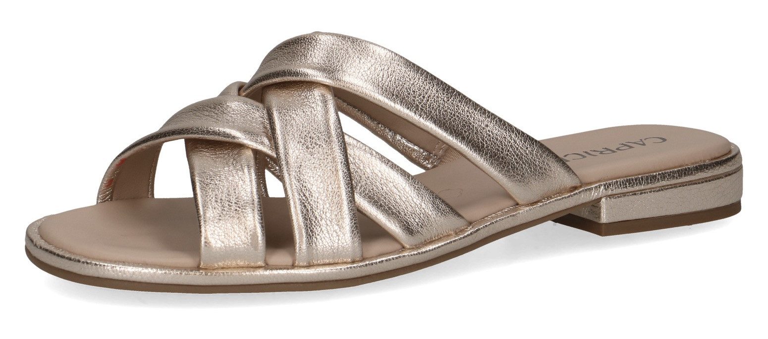 Caprice Pantolette, Blockabsatz, Sommerschuh, Schlupfschuh mit Kreuzbandage günstig online kaufen