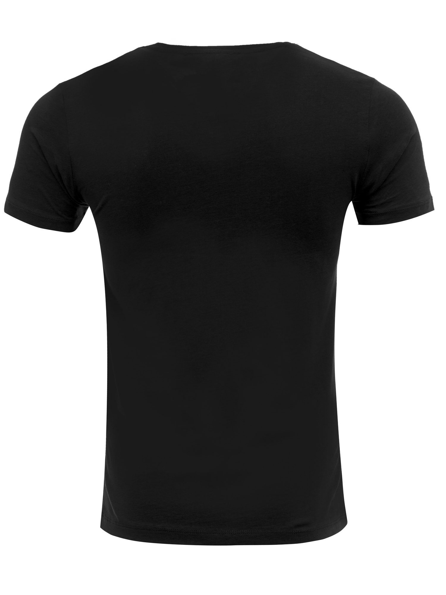 im mit schwarz (2-tlg) E101 T-Shirt V-Ausschnitt 2er-Pack Tazzio