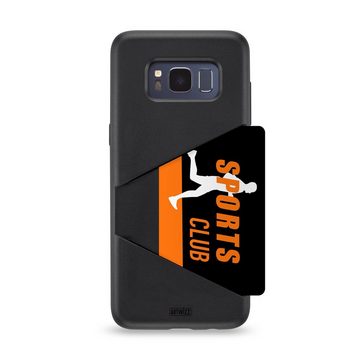 Artwizz Smartphone-Hülle Artwizz TPU Card Case - Artwizz TPU Card Case - Ultra dünne, elastische Schutzhülle mit Kartenfach auf der Rückseite für Galaxy S9, Schwarz