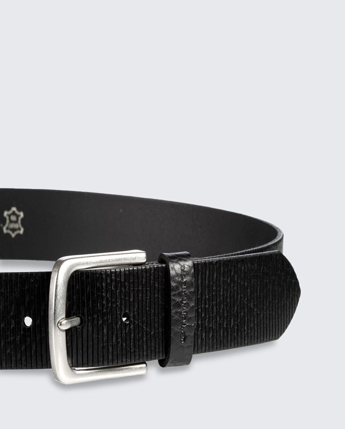 TOM TAILOR Ledergürtel Belts TTROY Ledergürtel mit abgerundeter Dornschließe