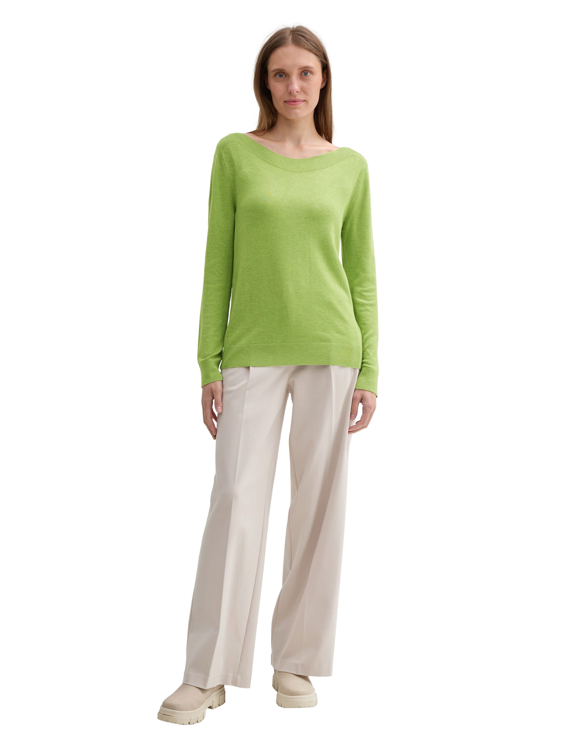 TOM TAILOR Longpullover mit Rippbündchen