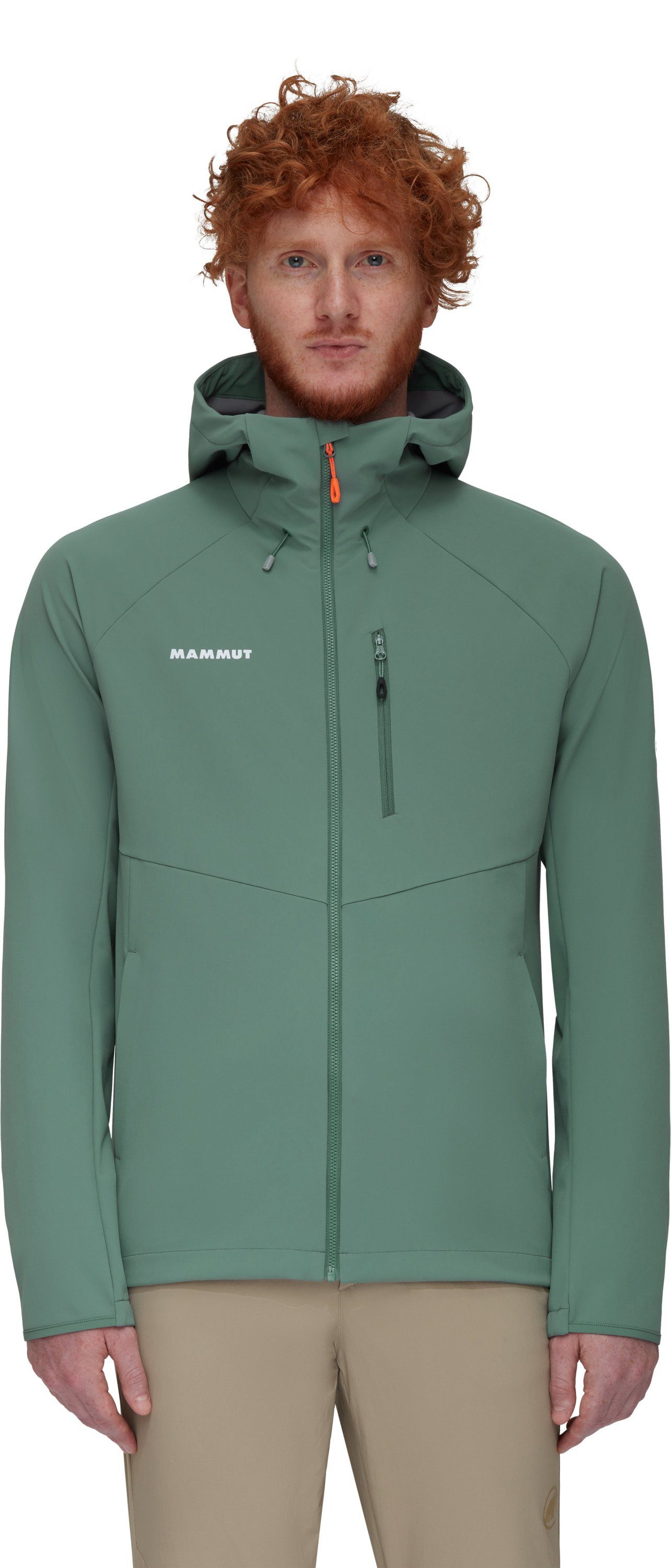 Mammut Softshelljacke Ultimate Comfort SO Hooded (winddicht) jadegrün Herren