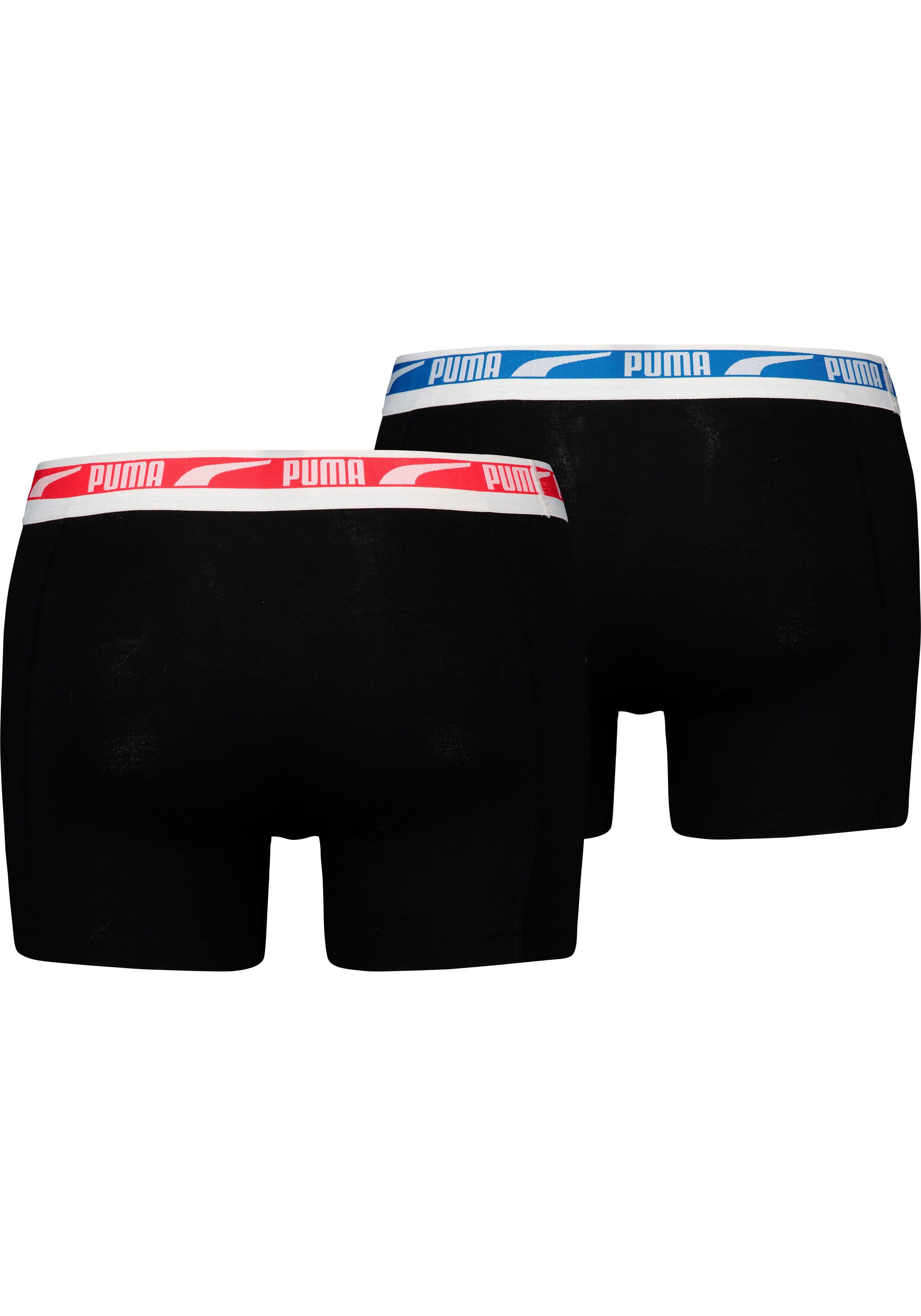 PUMA Boxershorts MEN MULTI LOGO BOXER 2P (2er Pack) Komfortbund