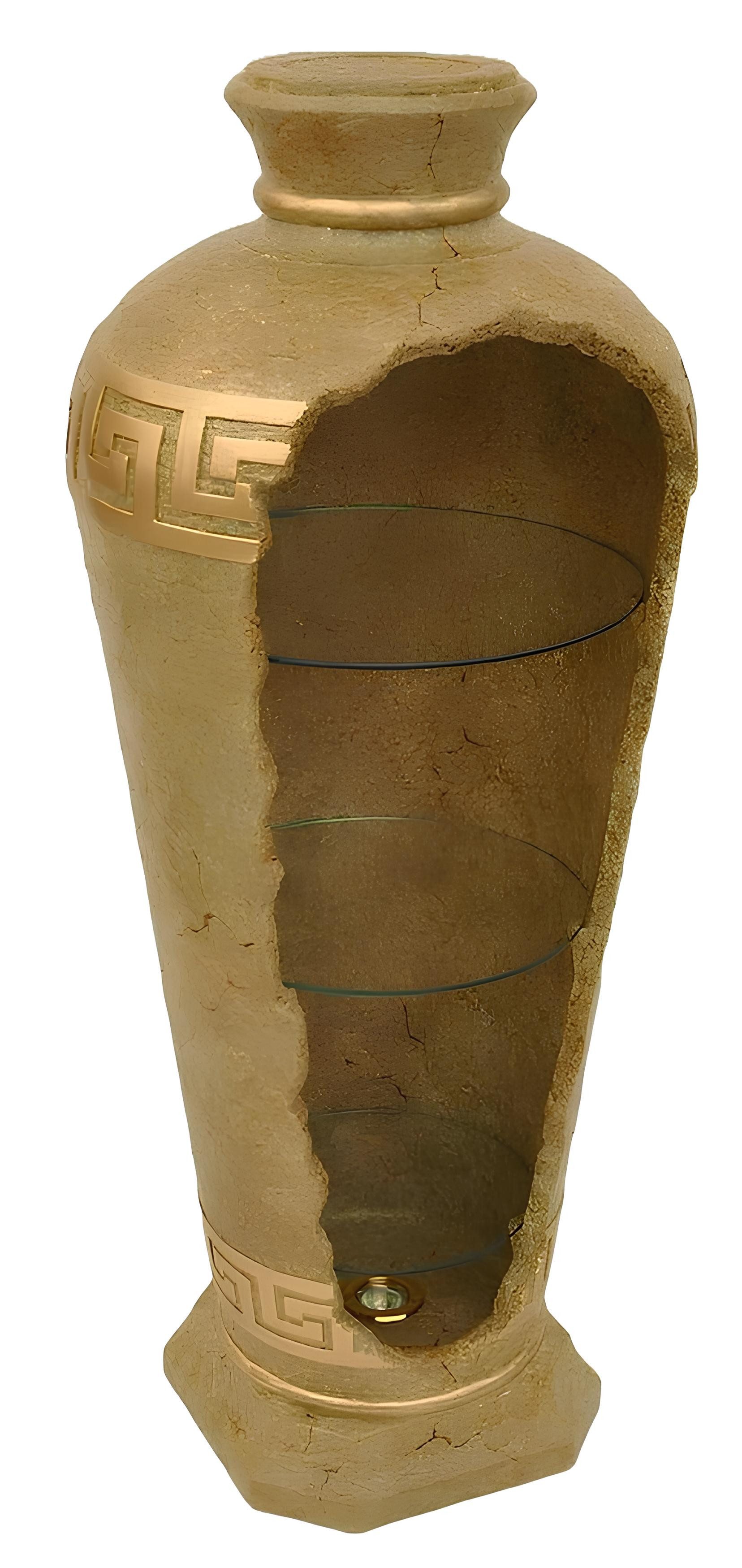 Xlmoebel Barschrank Neuheit: Große Medusa Antik-Stil Vitrine Bar Boden Vase Schrank (Vitrine Bar Eck Regal 127 cm XXL Hoch-Material:Acryl) Hergestellt in Europa