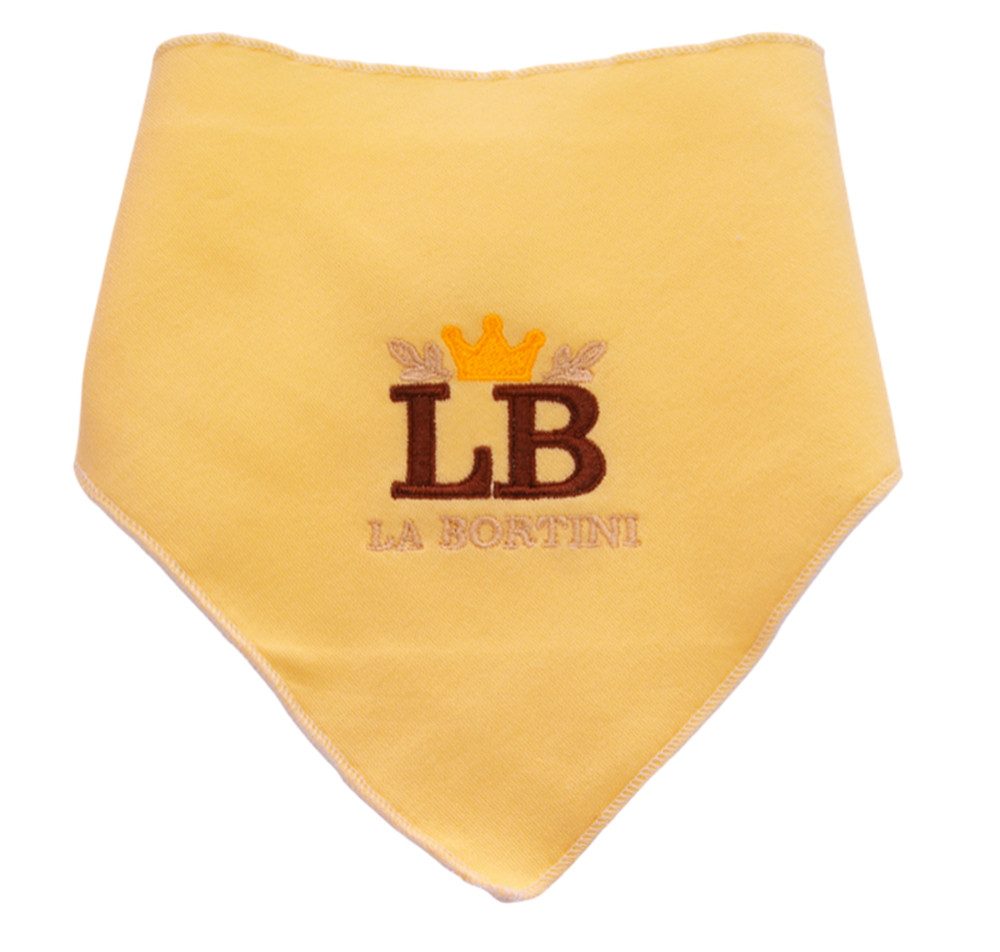 La Bortini Dreieckstuch Baby Latz Sabbertuch Lätzchen mit Klettverschluss neutral, weich, für Neugeborene, doppellagig, verschiedene Farben