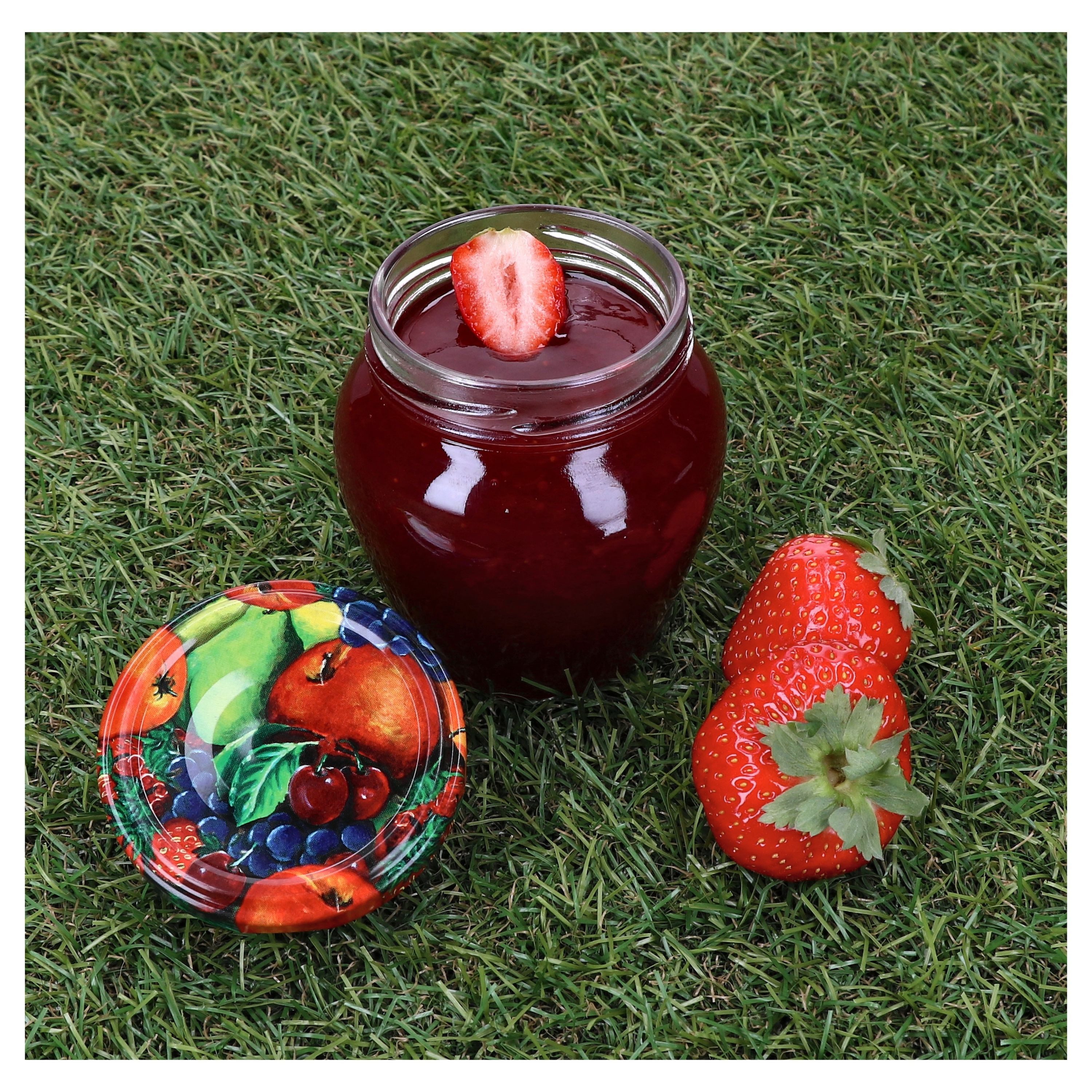 MamboCat Vorratsglas 20er Set Marmeladenglas Vaso Orcio 212ml + To63 Deckel Obst, Glas – Bild 3 von 5