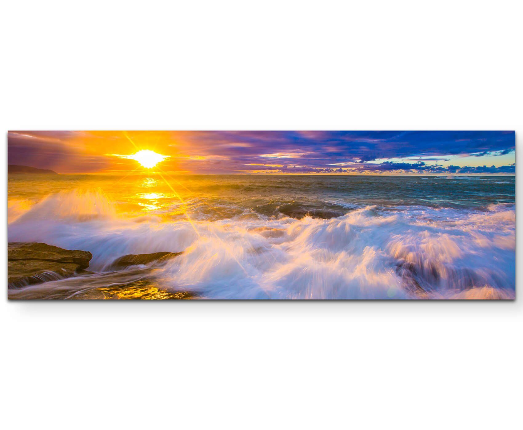 Sinus Art Leinwandbild Sonnenuntergang an der Nordküste von Oahu, Hawai - Leinwandbild. € 33,00