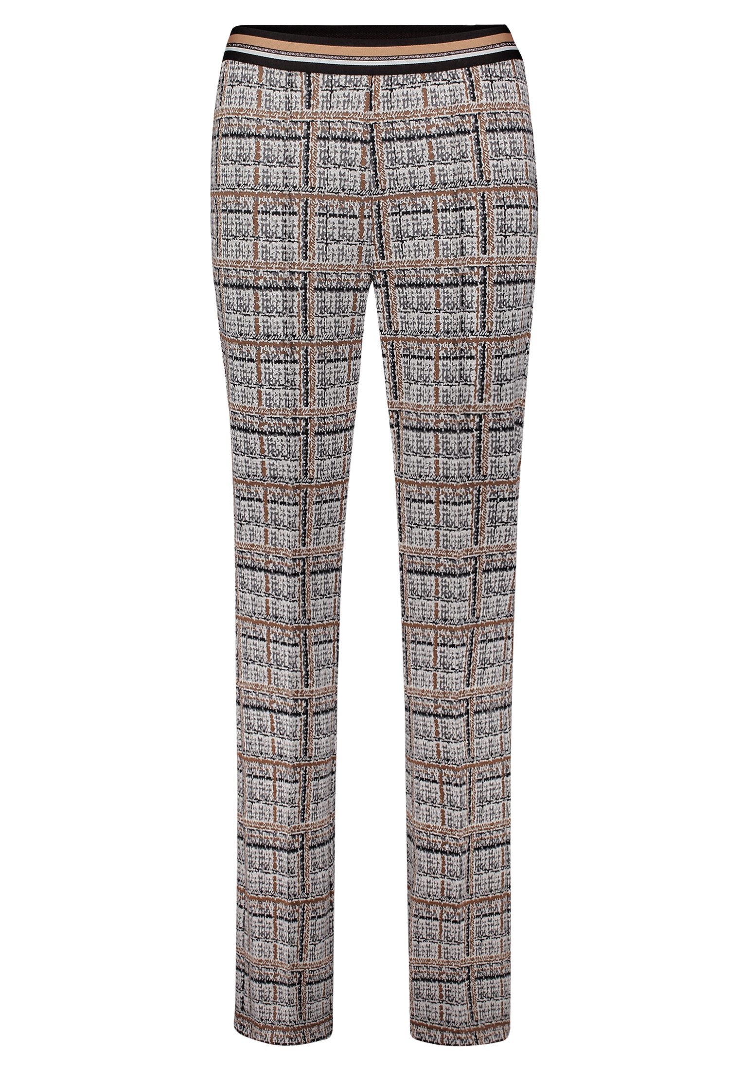 Betty Barclay Bundfaltenhose Damen Karo-Hose Slim Fit Form günstig online kaufen