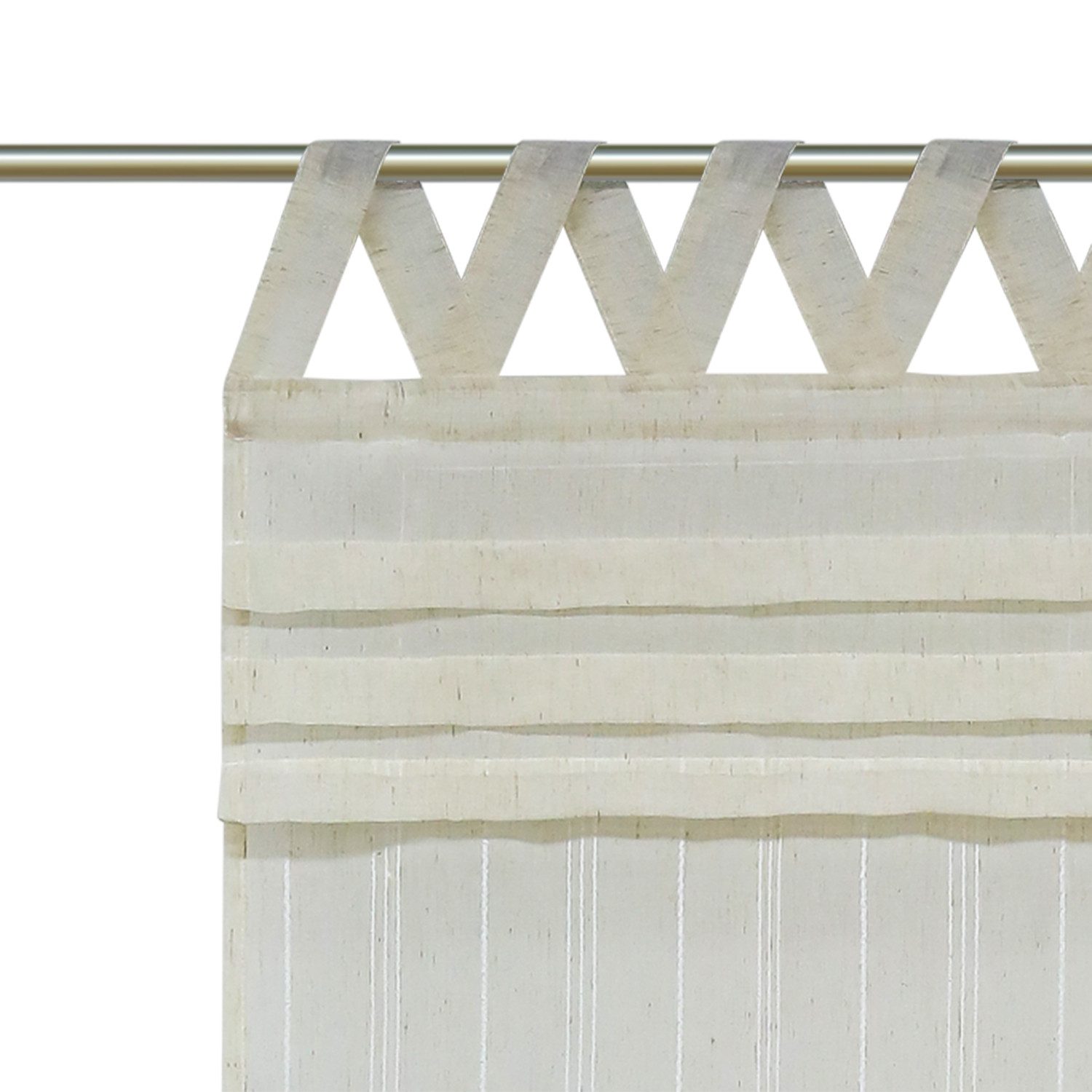 Delien Raffrollo Tilla, mit Schlaufen, halbtransparente Raffgardine V Schlaufen